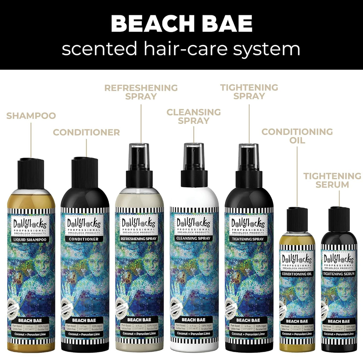 Dollylocks Tightening Spray – The Original Dreadlock Tightening Spray, Residue-Free, Coconut Lime