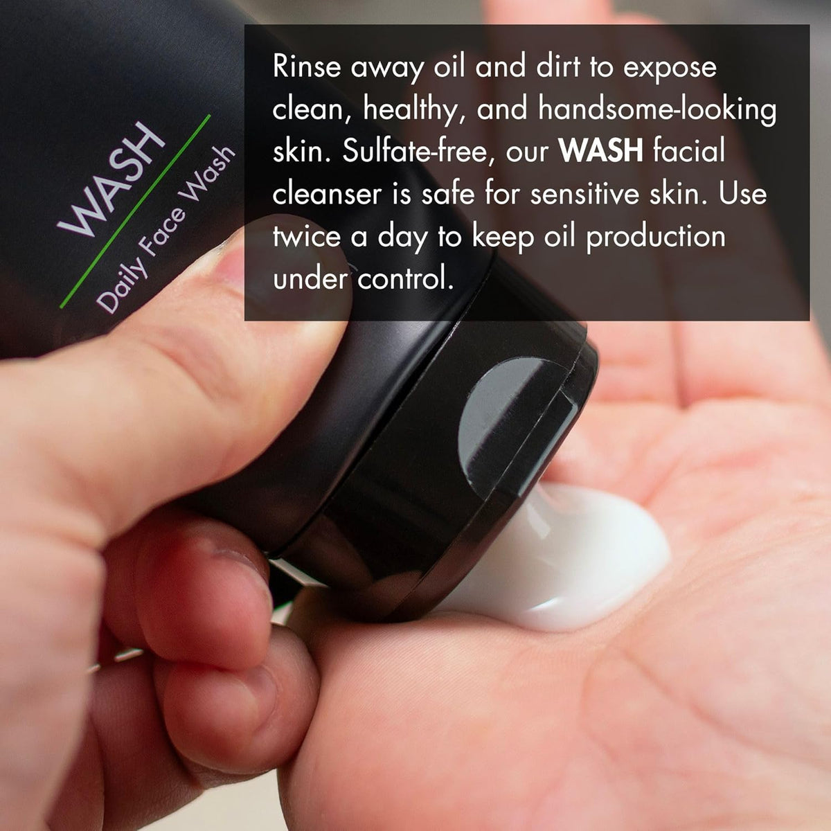 Tiege Hanley Daily Face Wash (5.5 oz) & Exfoliating Face Scrub for Men (2 oz) for Oily, Dry &
