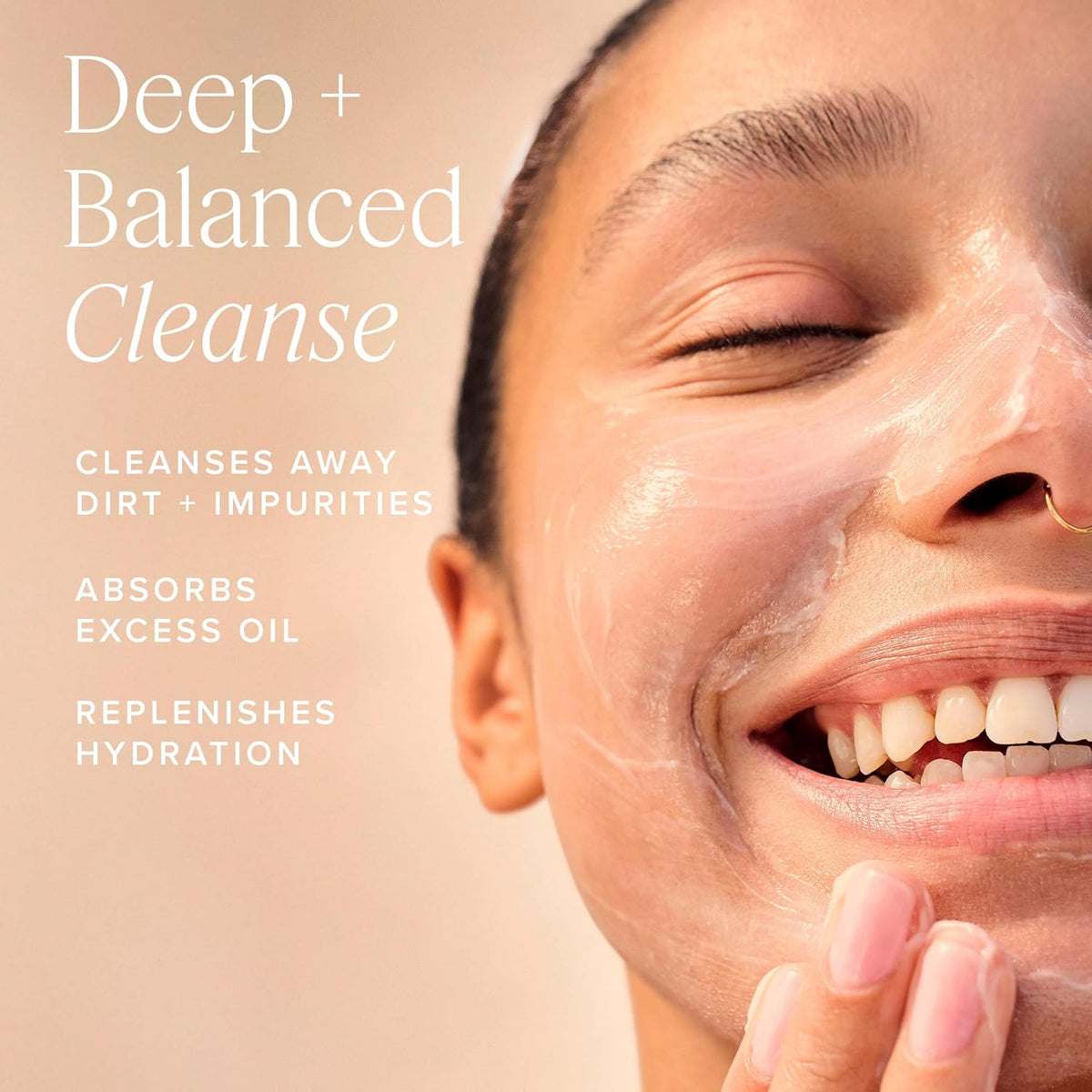 Farmacy Foaming Face Wash for Oily Skin - Whipped Greens Oil-Free Gentle Facial Cleanser &