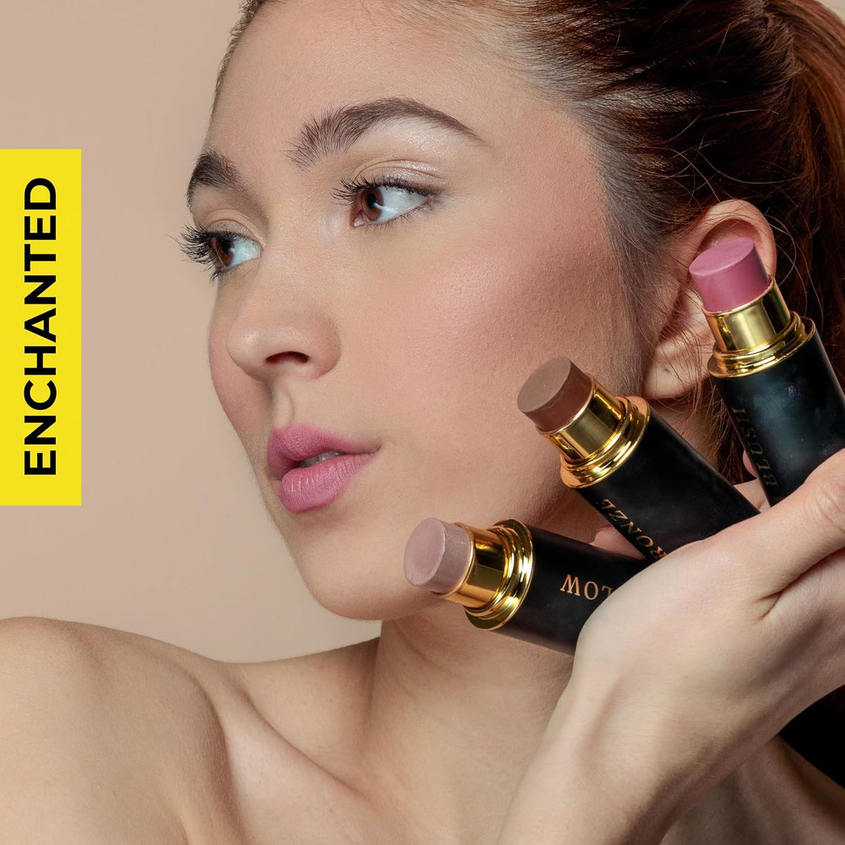 Cream Contour Stick Set – Blush, Bronzer & Highlighter Trio | Hydrating, Buildable, High-Pigment