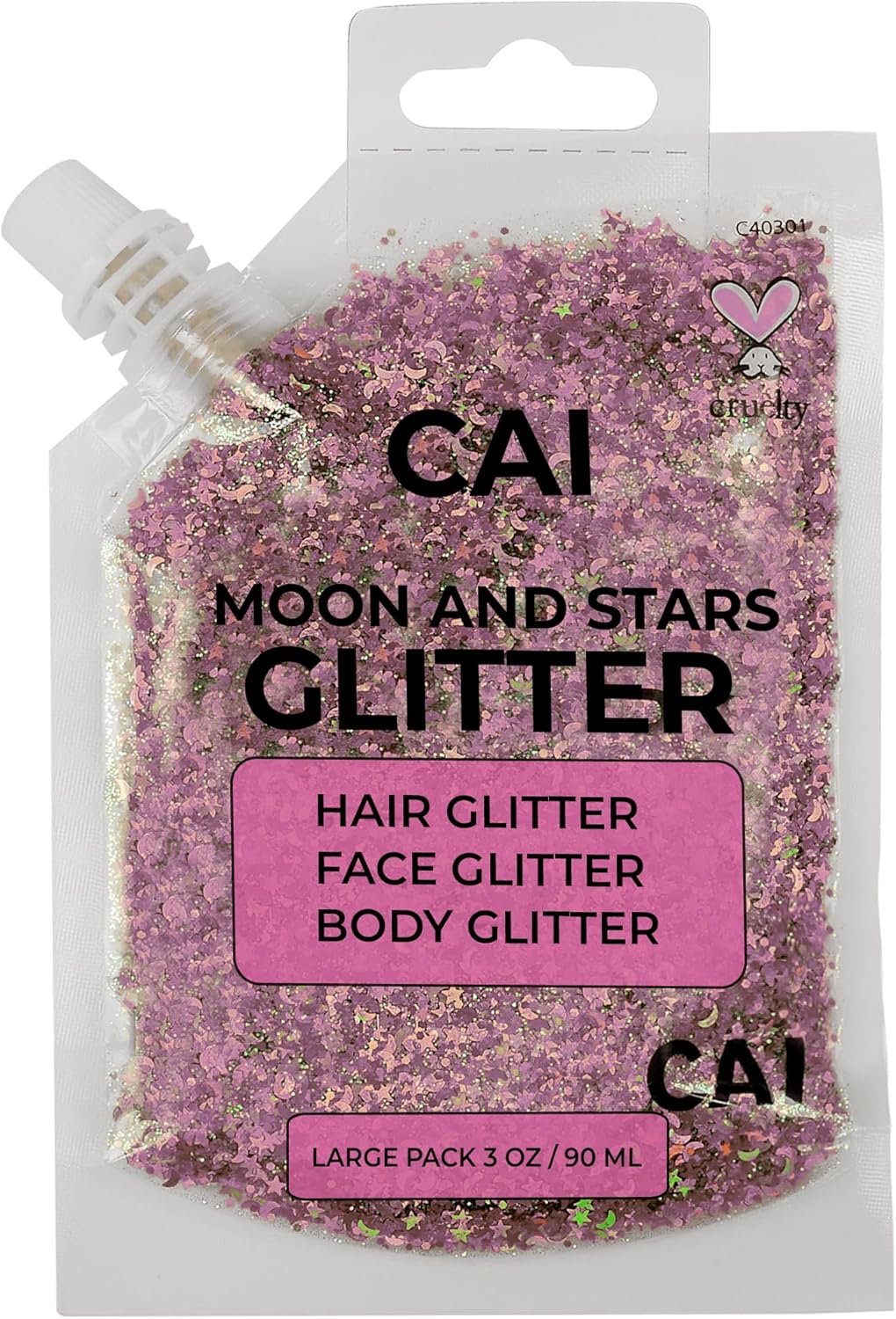 Face, Body & Hair Glitter Gel – Halloween Glitter for Kids and Women – 3 Oz Cosmetic-Grade Gel