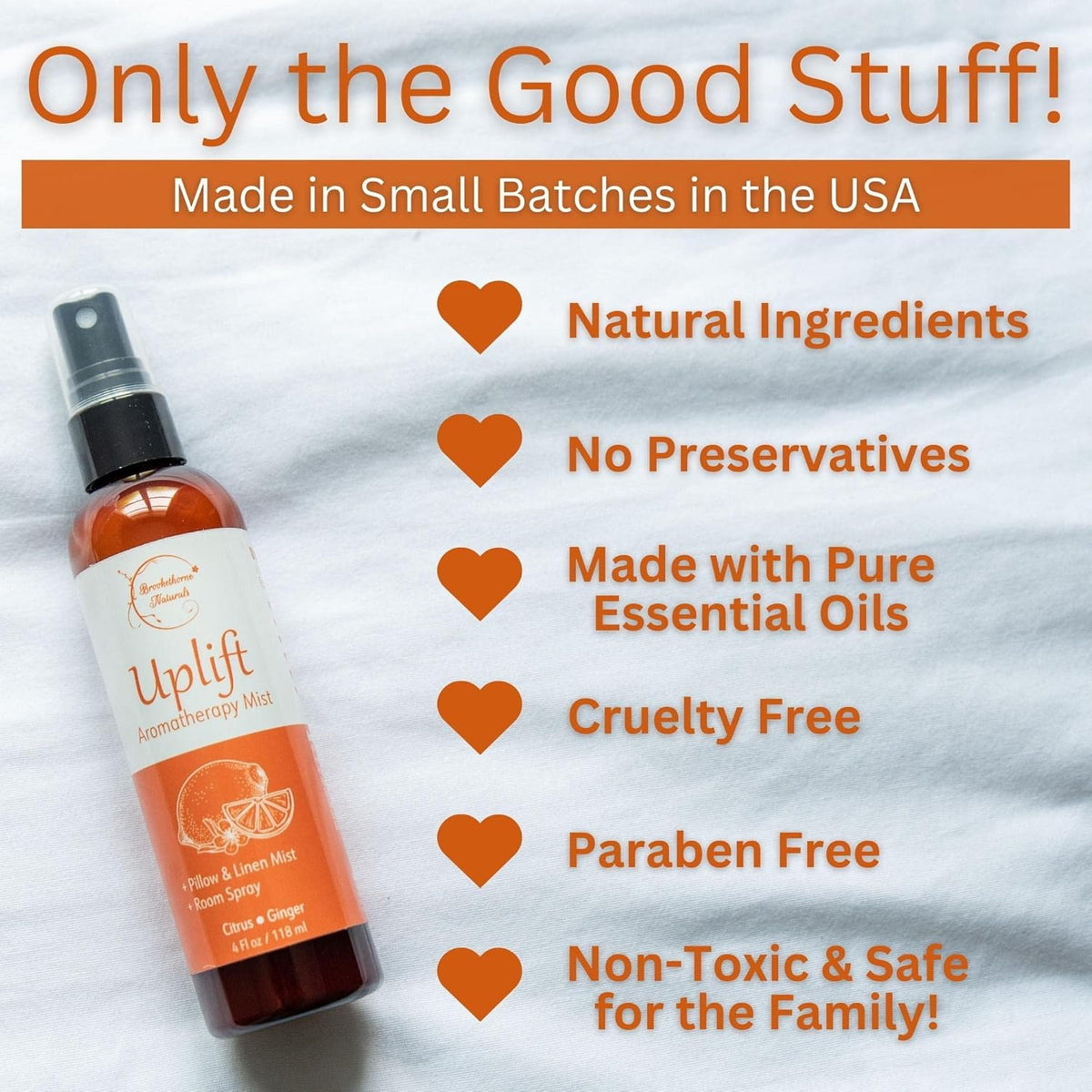 Aromatherapy Mist – Linen, Room & Pillow Spray, Set of 4 Natural Air Fresheners. Essential Oil