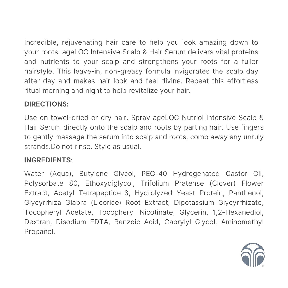 Nu Skin ageLOC Nutriol Scalp & Hair Serum | Nourishing Formula for Fuller, Thicker, and Healthier
