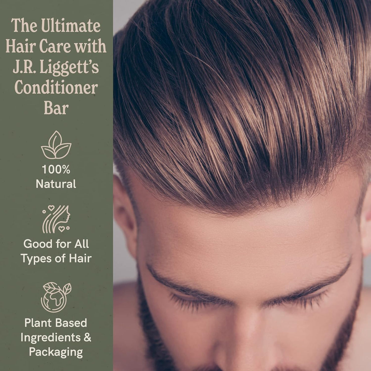 J·R·LIGGETT'S Conditioner Bar - Original Formula, All Natural Hair Conditioner with Coconut Oil &