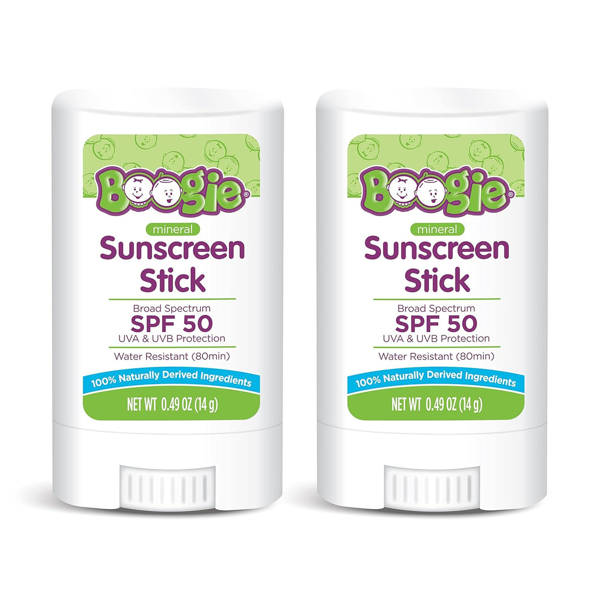 Baby Sunscreen Stick by Boogie Block, Mineral Sunscreen SPF 50, FSA/HSA Eligible, Travel Size