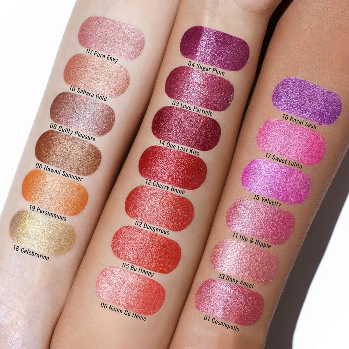 Oulac Purple Lipstick for Women with Metallic 3D Shine, Lightweight Hydrating Formula, High-Impact