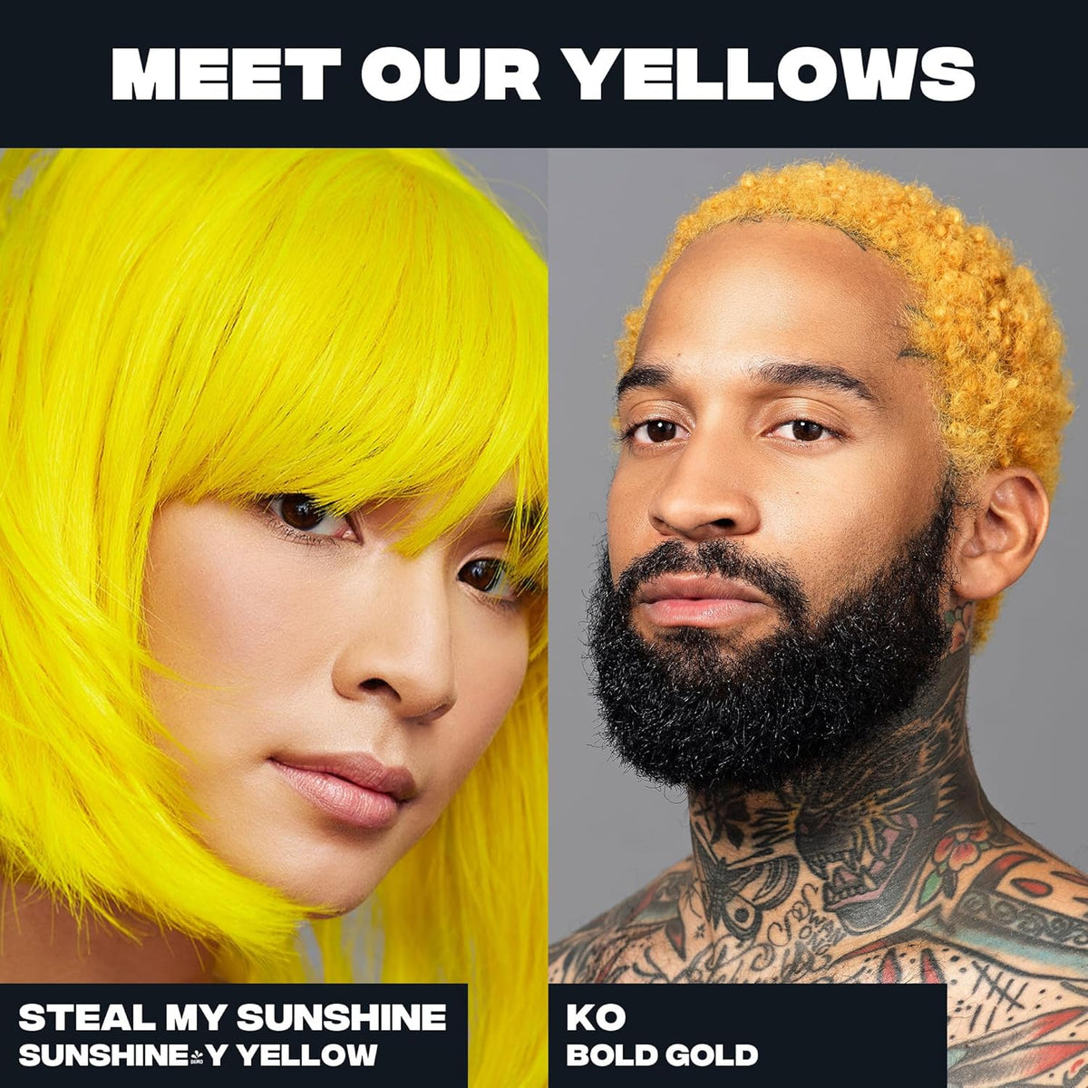 Good Dye Young Semi Permanent Hair Color (KO Gold) - UV Protective, Conditioning, Temporary Color