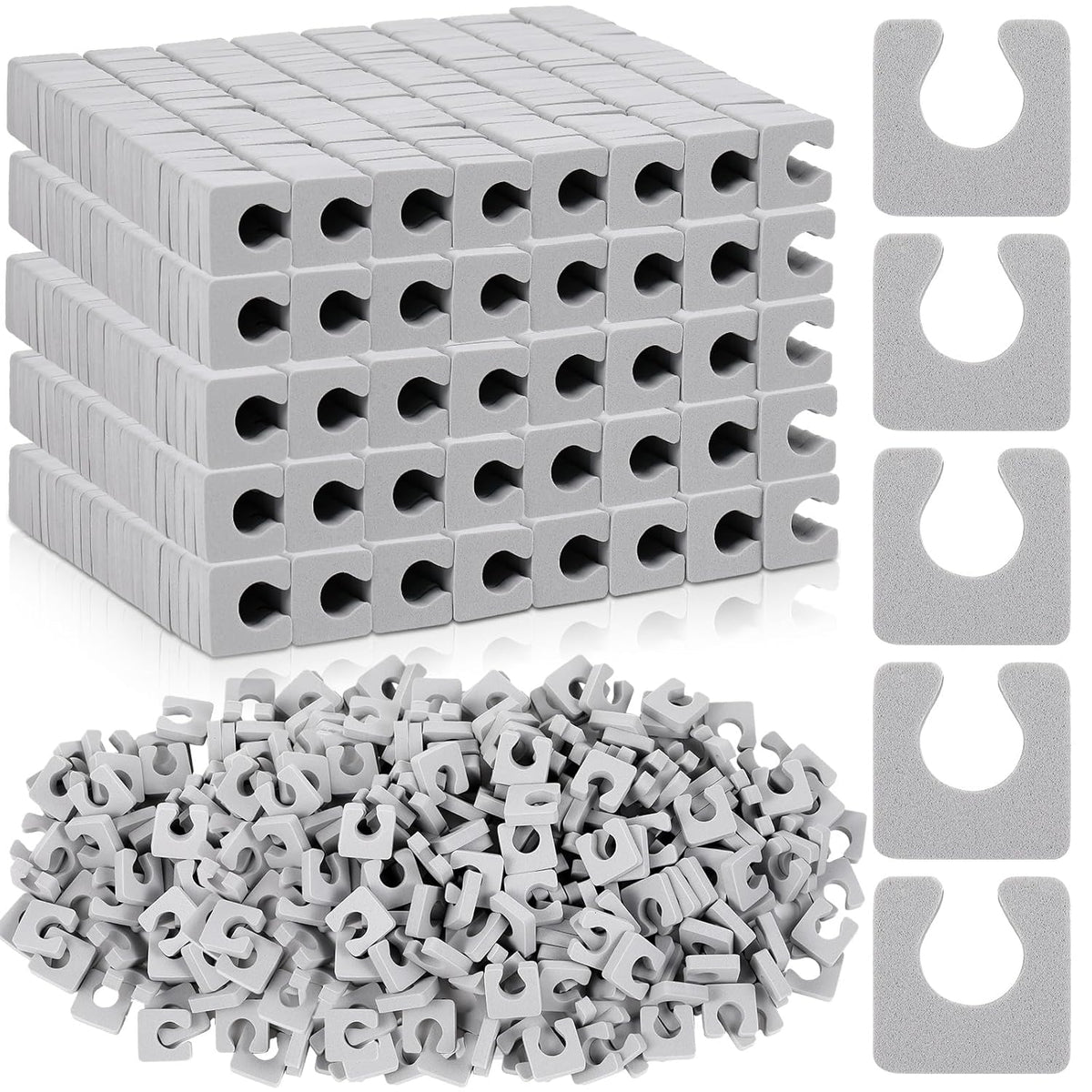 Mumufy 1000 Pcs Individual Pedicure Toe Separators Soft Foam Toe Spacers Comfortable Finger Toe