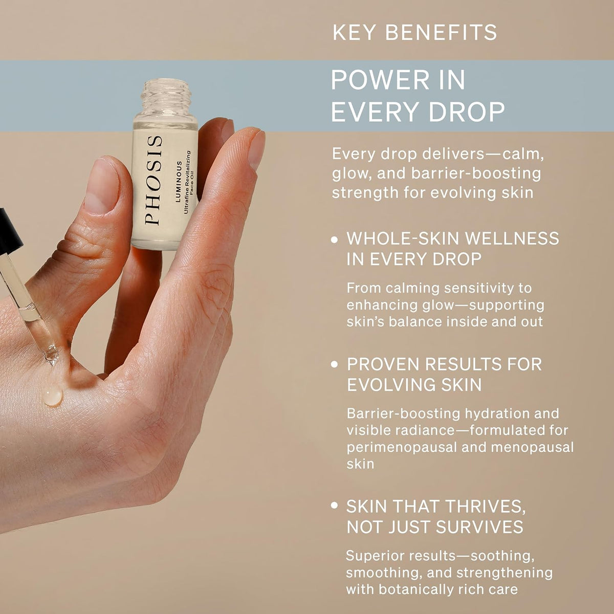 Luminous Ultrafine Revitalizing Face Oil for Women – Lightweight Facial Glow Elixir with Sea