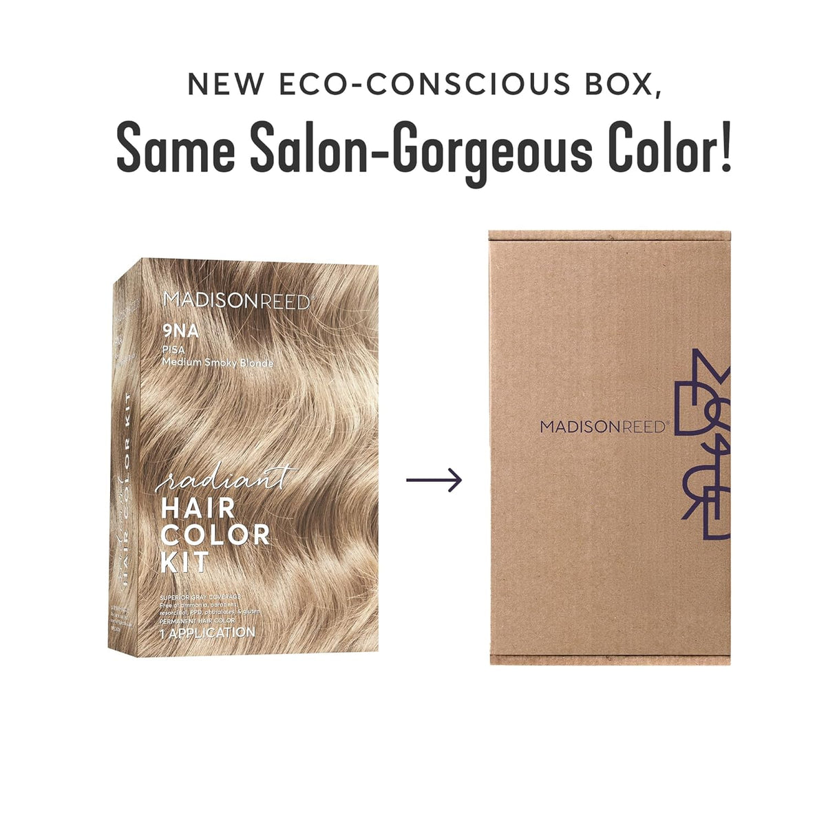 Madison Reed Radiant Hair Color Kit | 9NA Medium Cool Blonde with Ash Undertones (Pisa Blonde) for