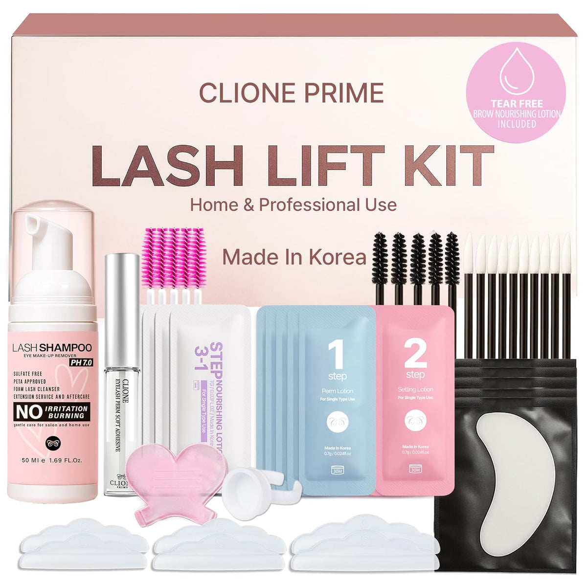 Korean Lash Lift Kit - Eye Brow Lamination Kit Eyelash Perm Kit Eyelash Lift Kit Lash Perm Eyebrow