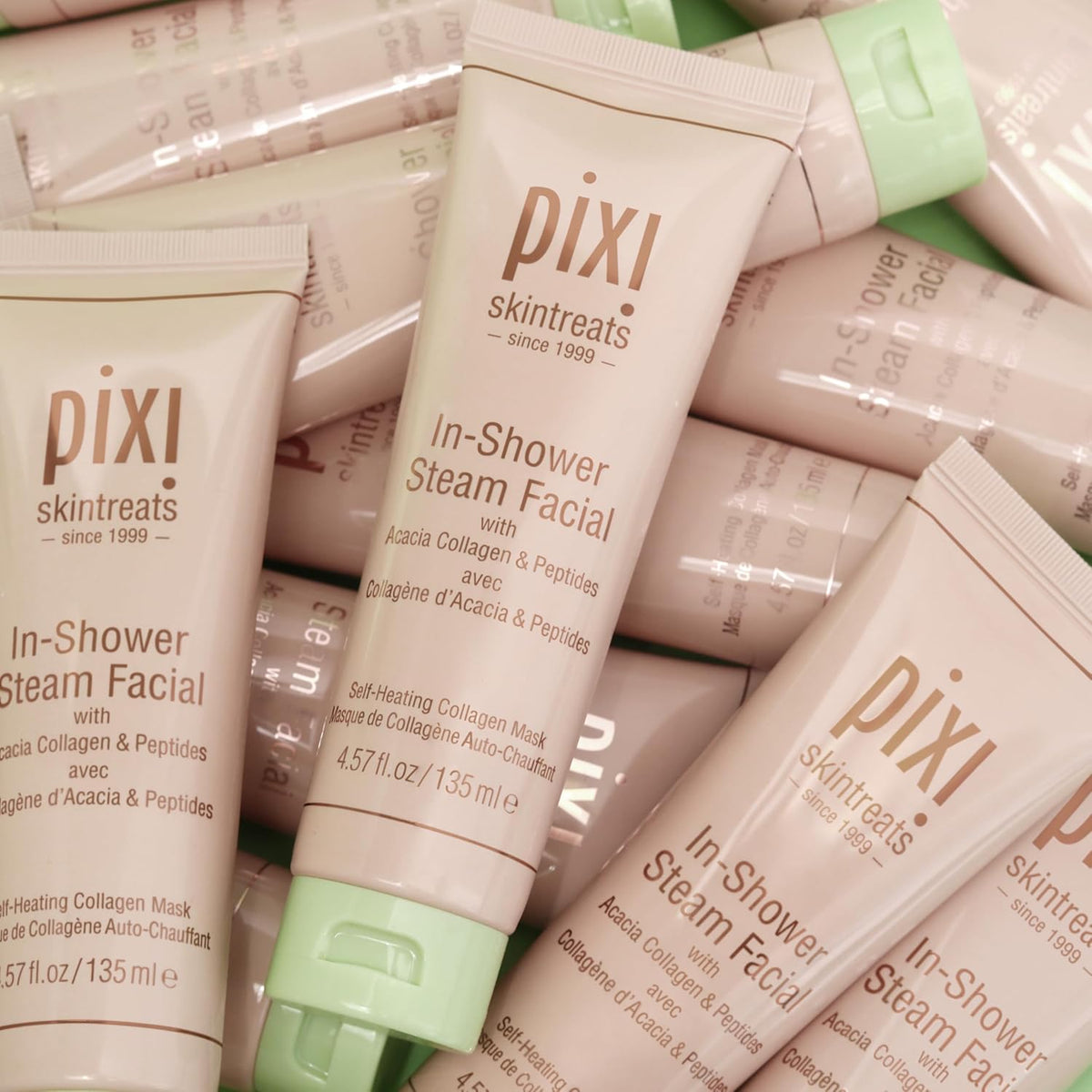 Pixi In-Shower Steam Facial | Gel-to Oil Cleanser for Radiant Skin | Deeply Nourishes, Softens &