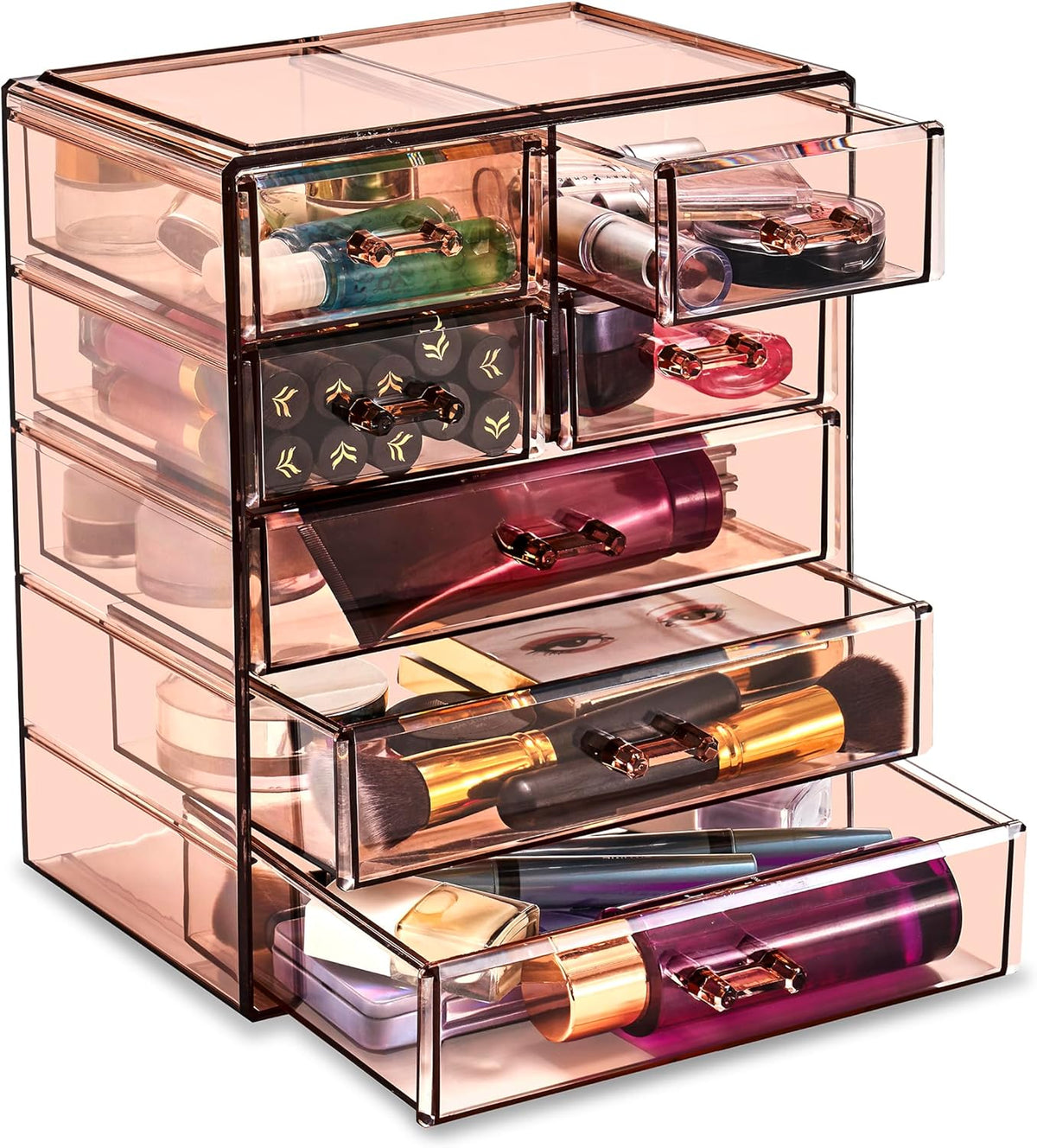 Sorbus Acrylic Clear Makeup Organizer - Big & Spacious Cosmetic Display Case - Stylish Designed