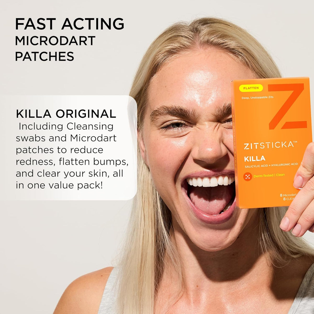 ZitSticka Killa Pimple Patches for Face - World's Most Potent Pimple Patch with Fast-Acting