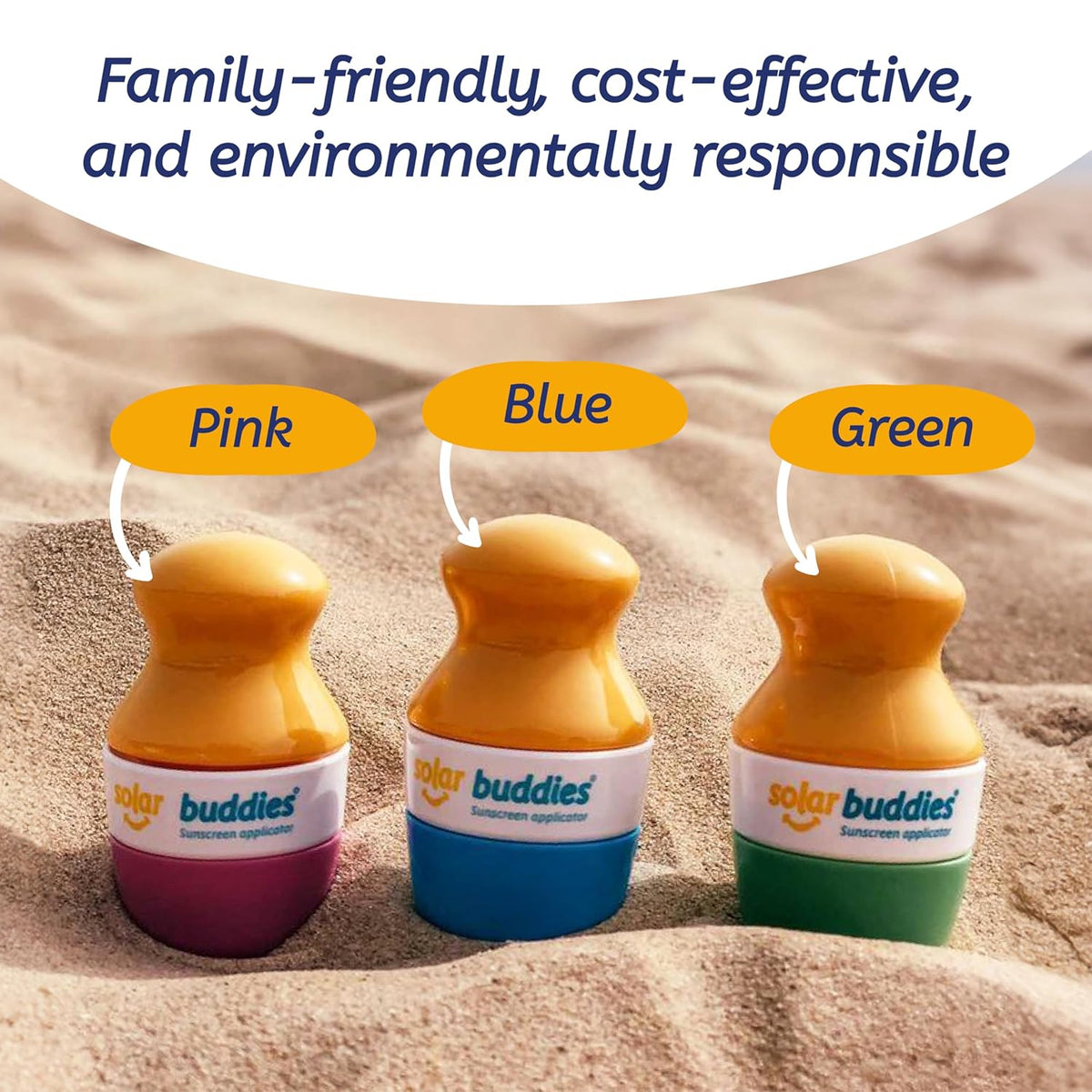 Green Bag Bundle Set For Solar Buddies Refillable Roll On Sunscreen Suncream Applicator Bag Bundle