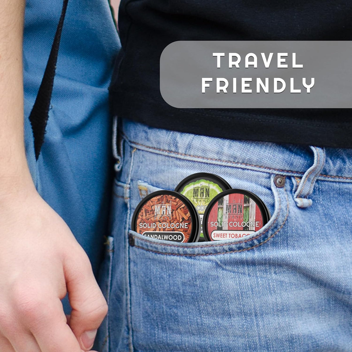 Solid Cologne Men's Cologne Sample Set, Solid Perfume with a Sweet Tobacco, Citrus Bergamot, and