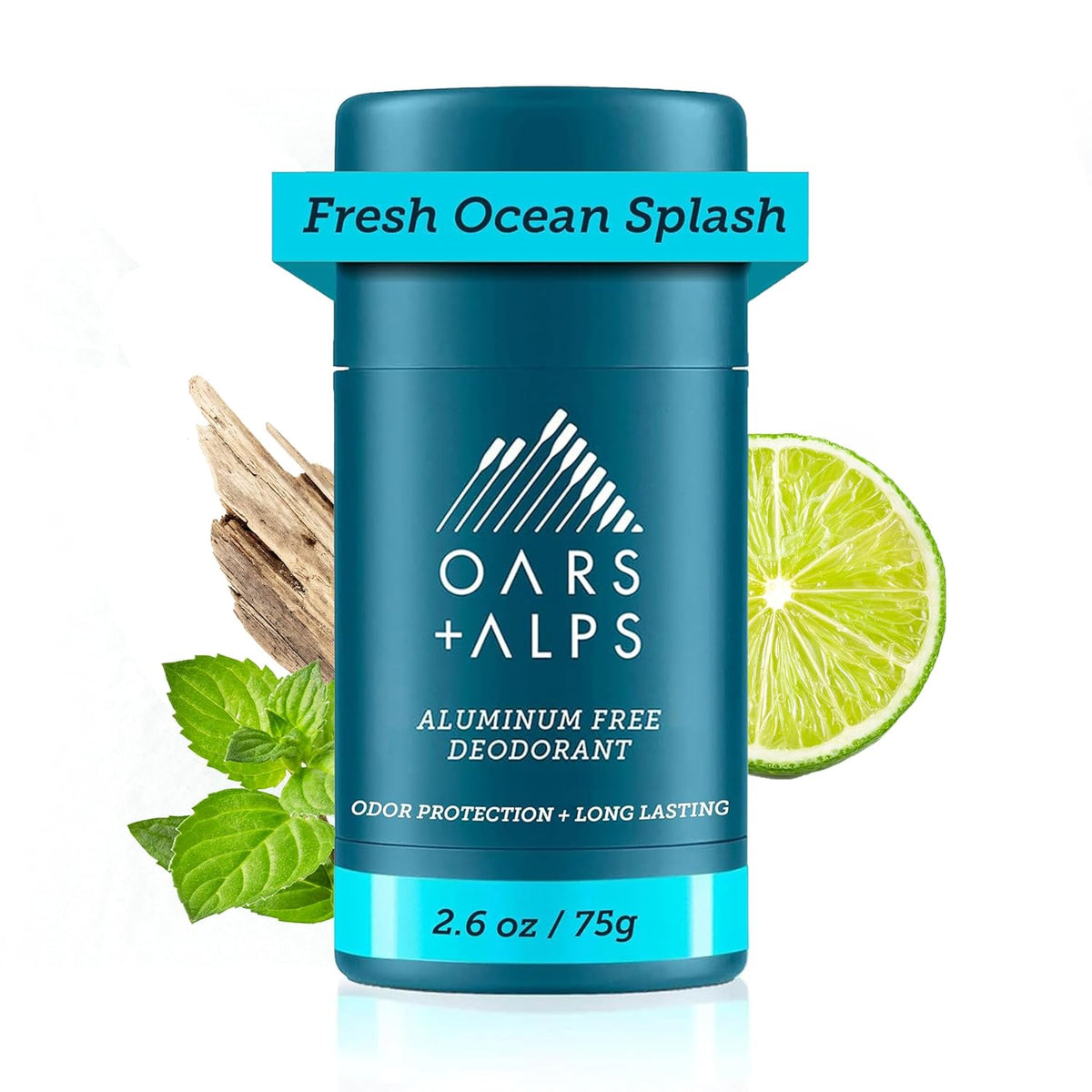 Oars + Alps Natural Deodorant for Men & Women, Aluminum Free Deodorant for Men, Dermatologist