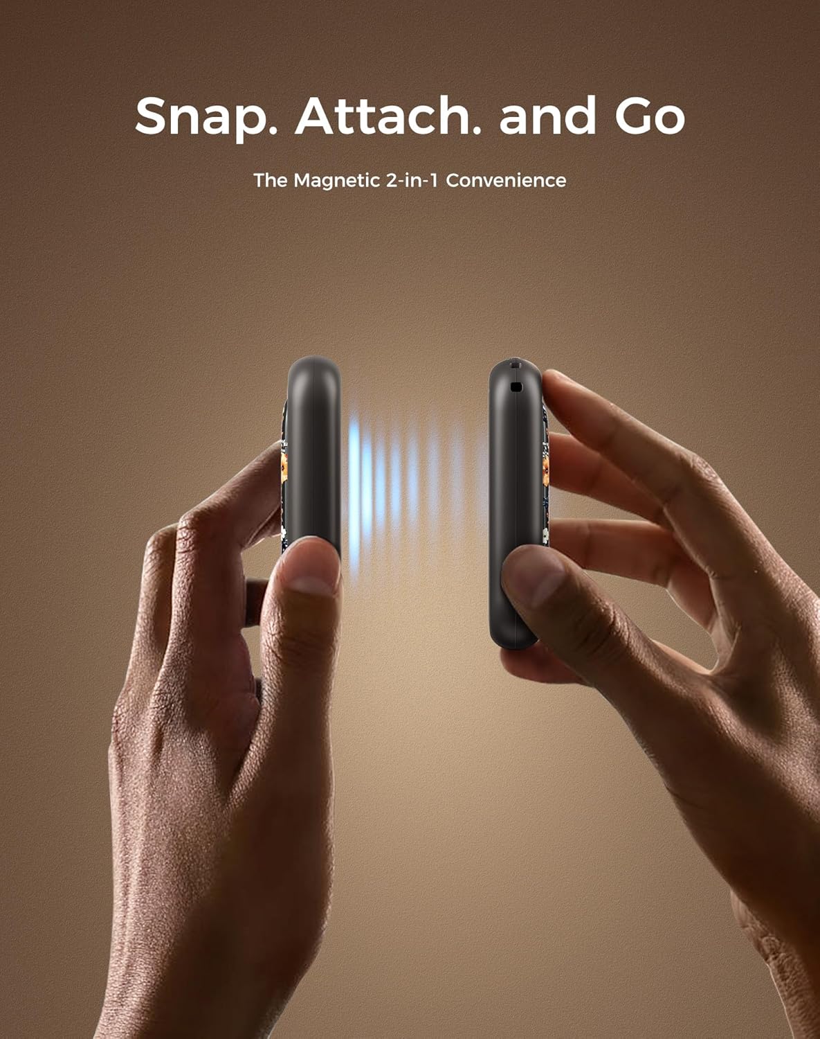 OCOOPA Magnetic Rechargeable Hand Warmers 2 Pack, Card-Style Electric AI Hand Warmers 5000mAh