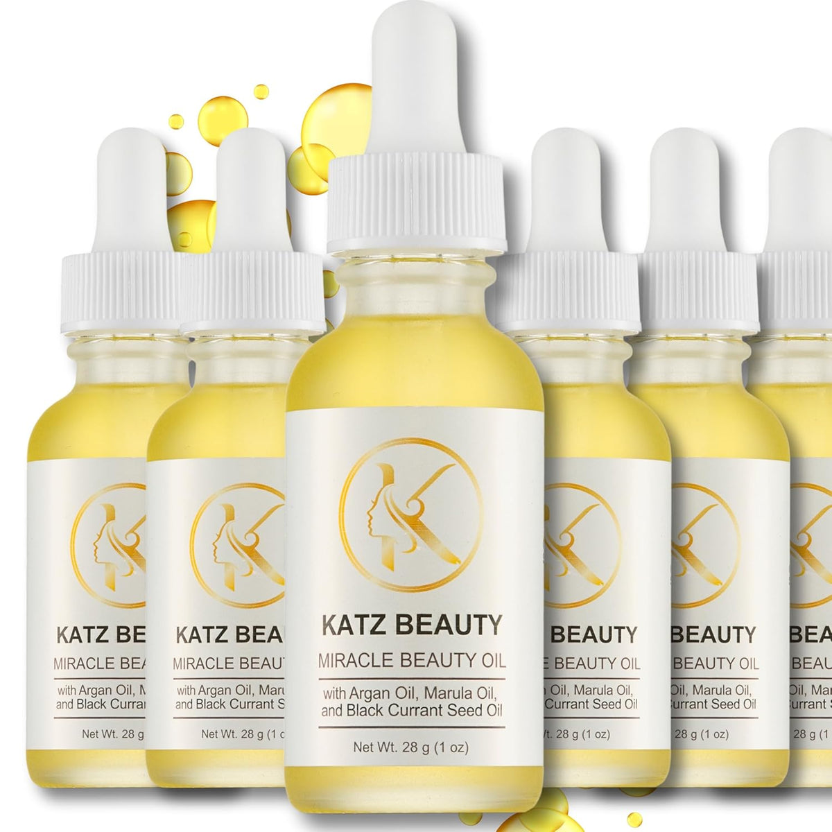 Katz Beauty Miracle Beauty Oil - Hydrating Face Oil with Jojoba, Argan & Marula Oil for Anti-Aging