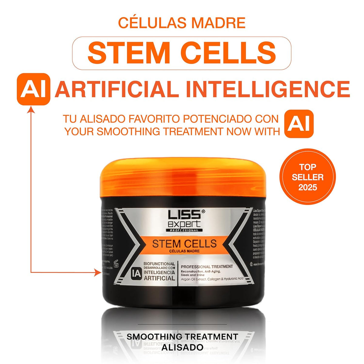 Liss Expert Stem Cells Smoothing Treatment 8.45 oz (ONE shoulder length app) and Magic AI Mask