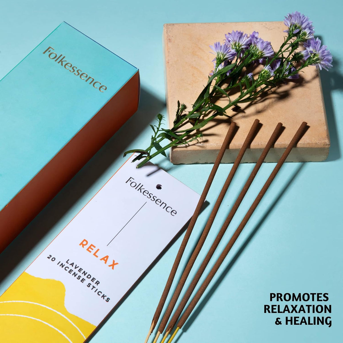 Folkulture Incense Sticks for Home | Set of 6 (120 Non Toxic Insence-Sticks) with 45 Mins Burn Time
