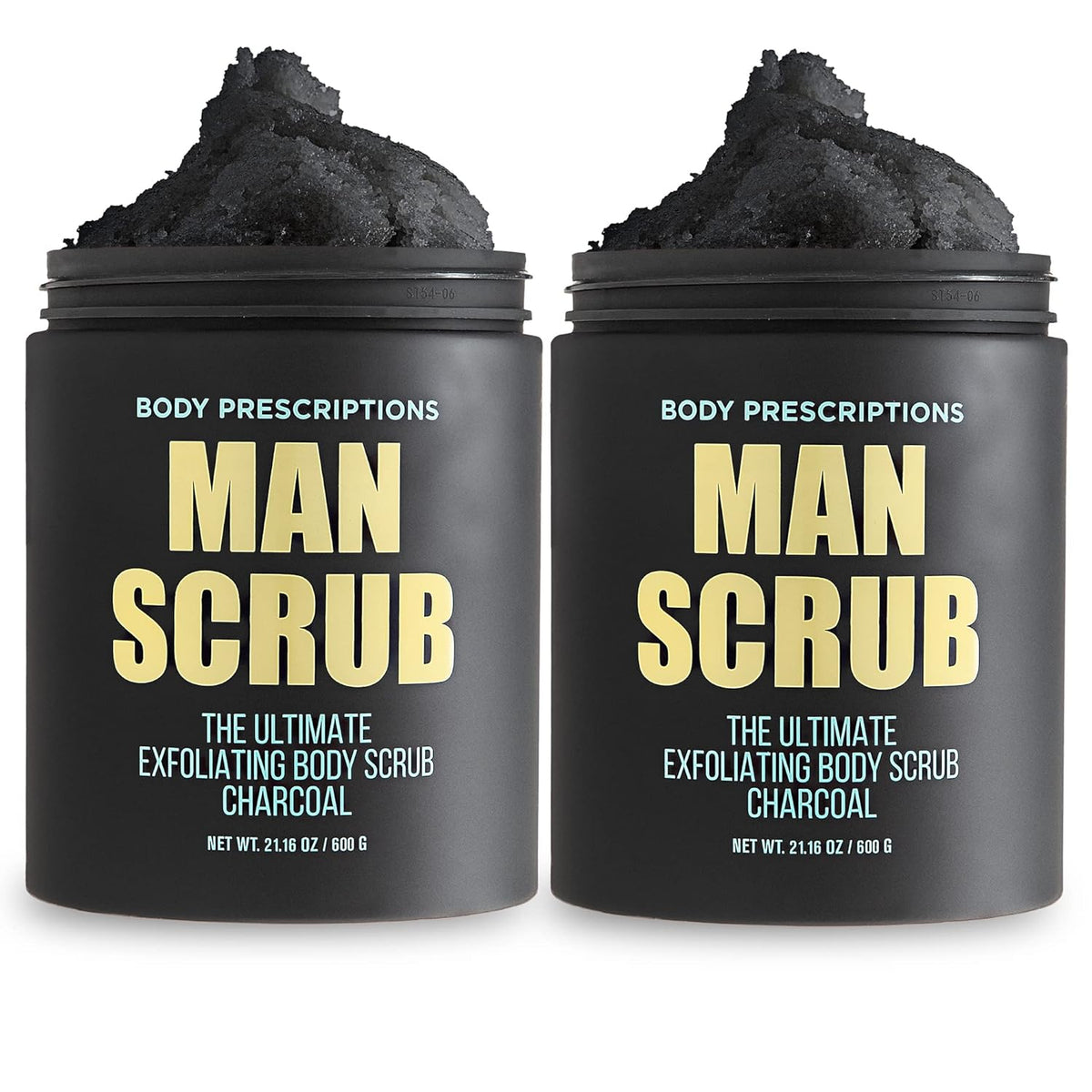 Body Prescriptions Men’s Exfoliating Body Scrub – Ultimate Skin Cleansing Wash in Jar with