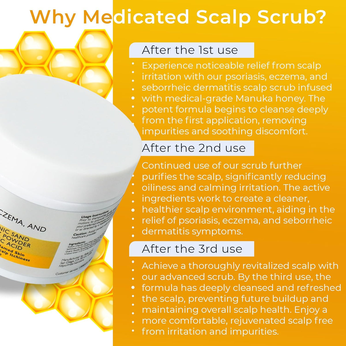 Anti Fungal Pre Shampoo Scalp Scrub for Psoriasis, Eczema & Seborrheic Dermatitis | DHT Blockers