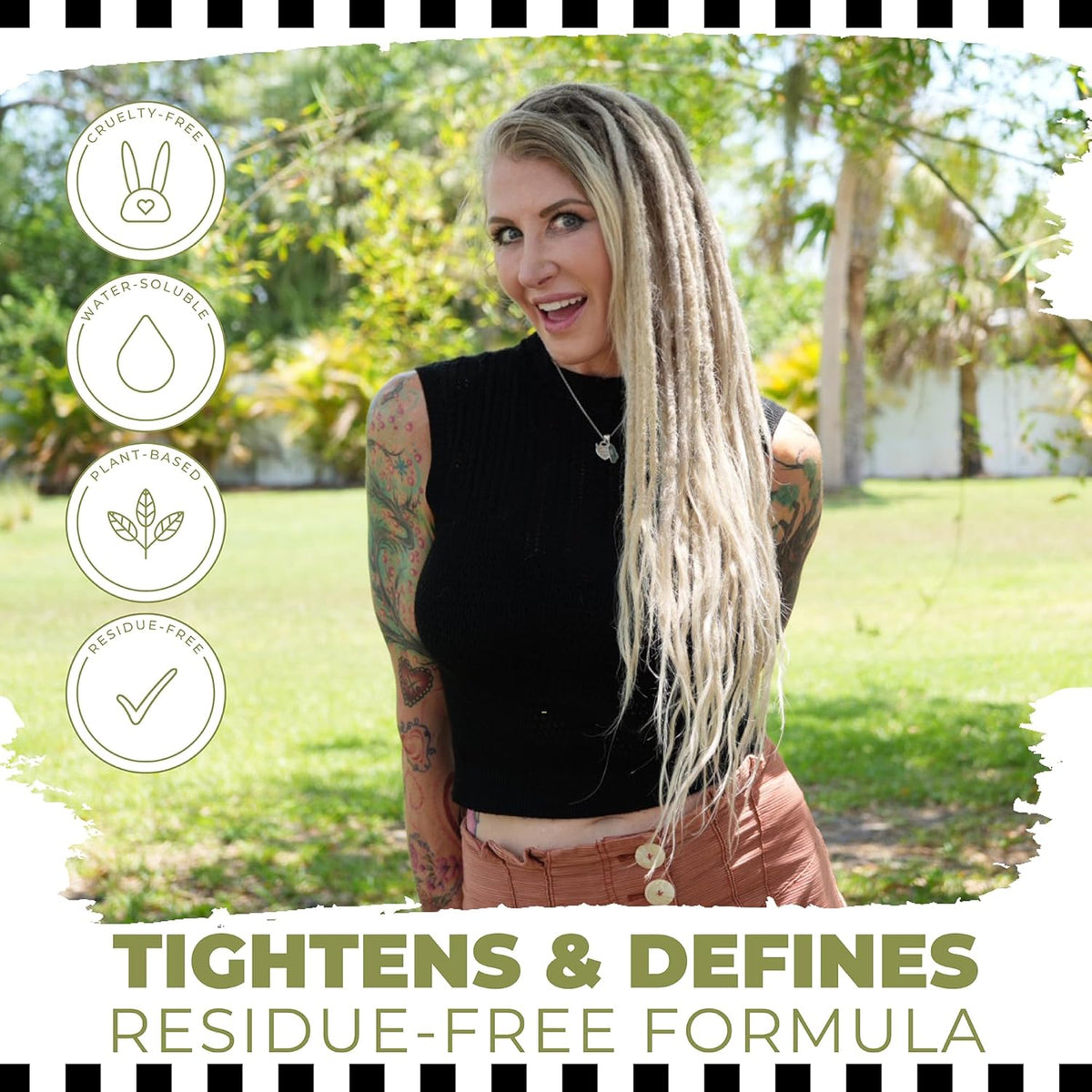 Dollylocks Dreadlock Tightening Spray for Locs - Mintea, Tea Tree Spearmint - Strengthen, Tame