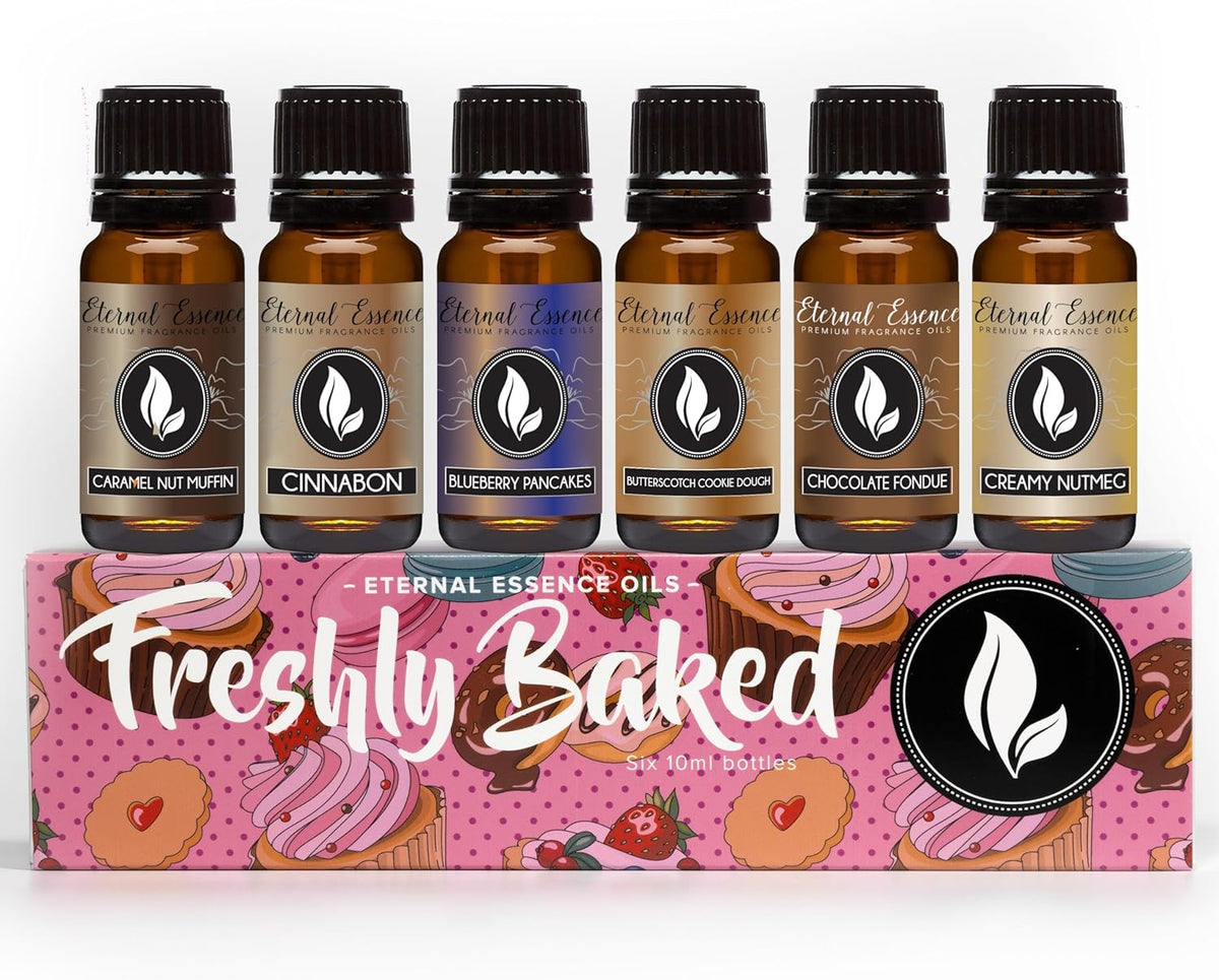 Eternal Essence Oils Freshly Baked Set of 6 Premium Fragrance Oils - Includes Blueberry Pancakes
