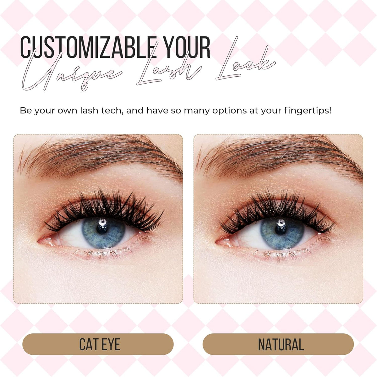 PopUp Lash-Extension-Clusters 182pcs D Curl Lash Clusters Natural Look Cluster Lashes Extensions