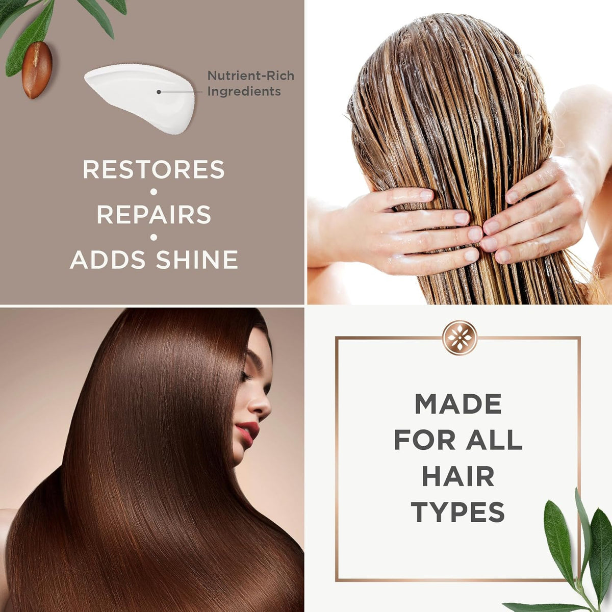 Argan Magic Restorative Hair Mask - Protein Rich Conditioning Hair Mask that Hydrates, Restores And