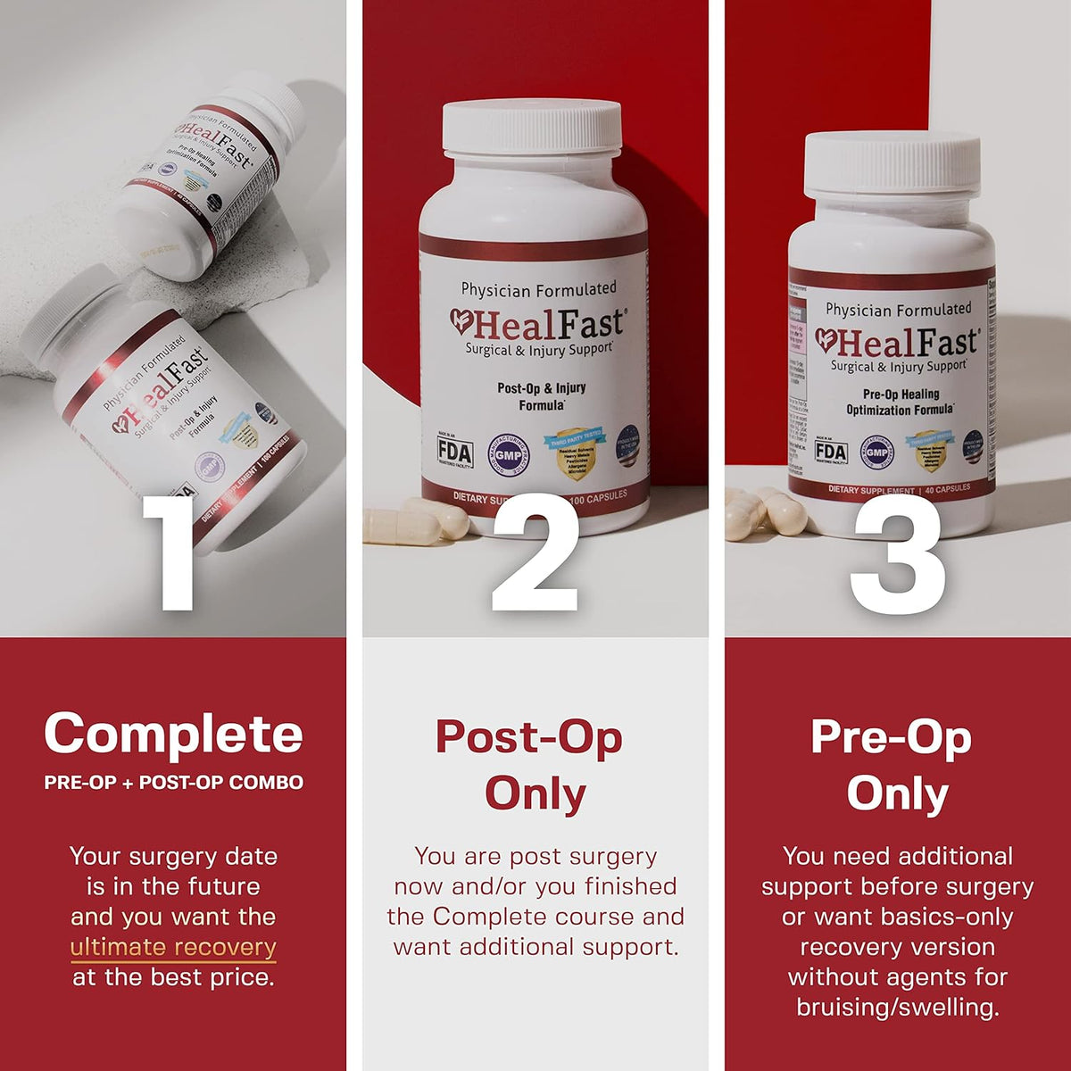 Post Surgery & Injury Recovery Supplement - Supports Healing, Scar Treatment & Bruising - BBL
