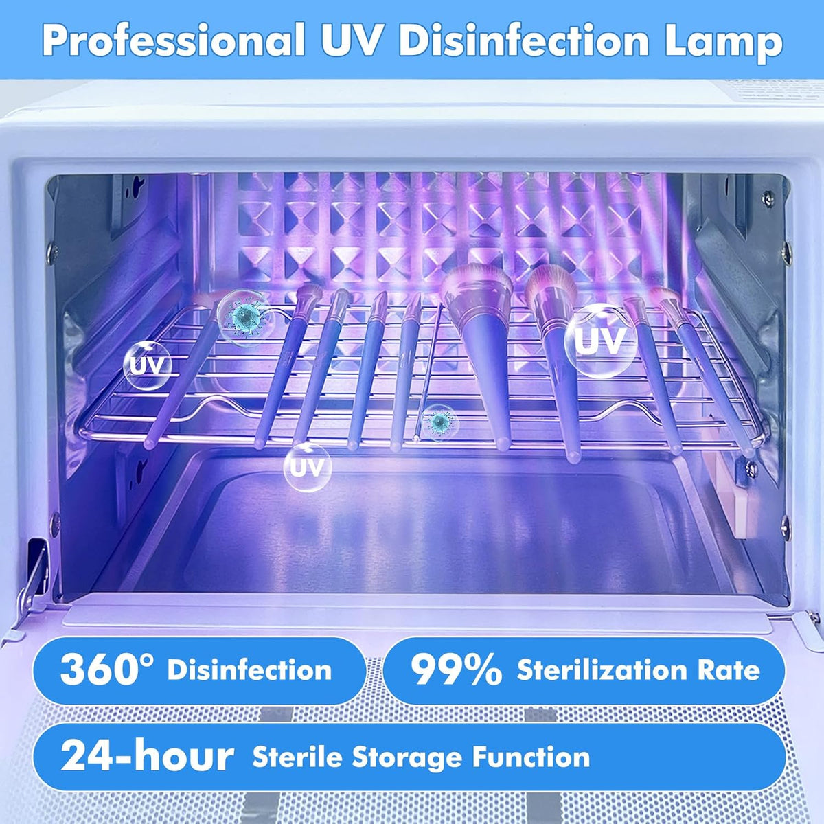 Anatole UV Light Nail Tool Cleaning Machine Dryer 10L Multifunctional Cleaner Box 160W Professional