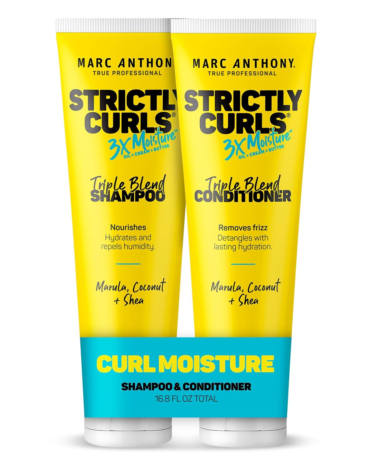 Marc Anthony Strictly Curls 3x Moisture Deep Shampoo & Conditioner for Curl Defining & Anti Frizz