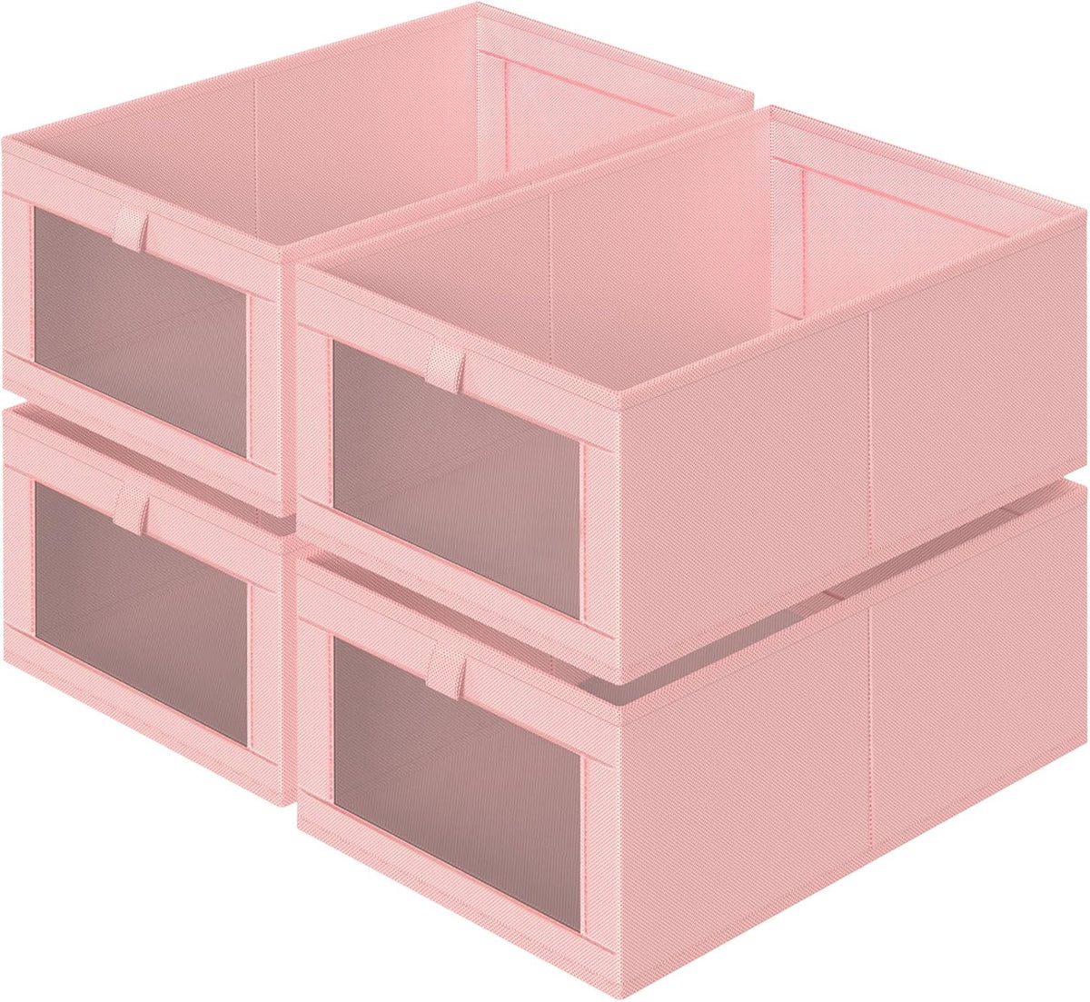 Criusia 4 Pack Linen Closet Organizers and Storage, Closet organizer Large Linen Closet Baskets for