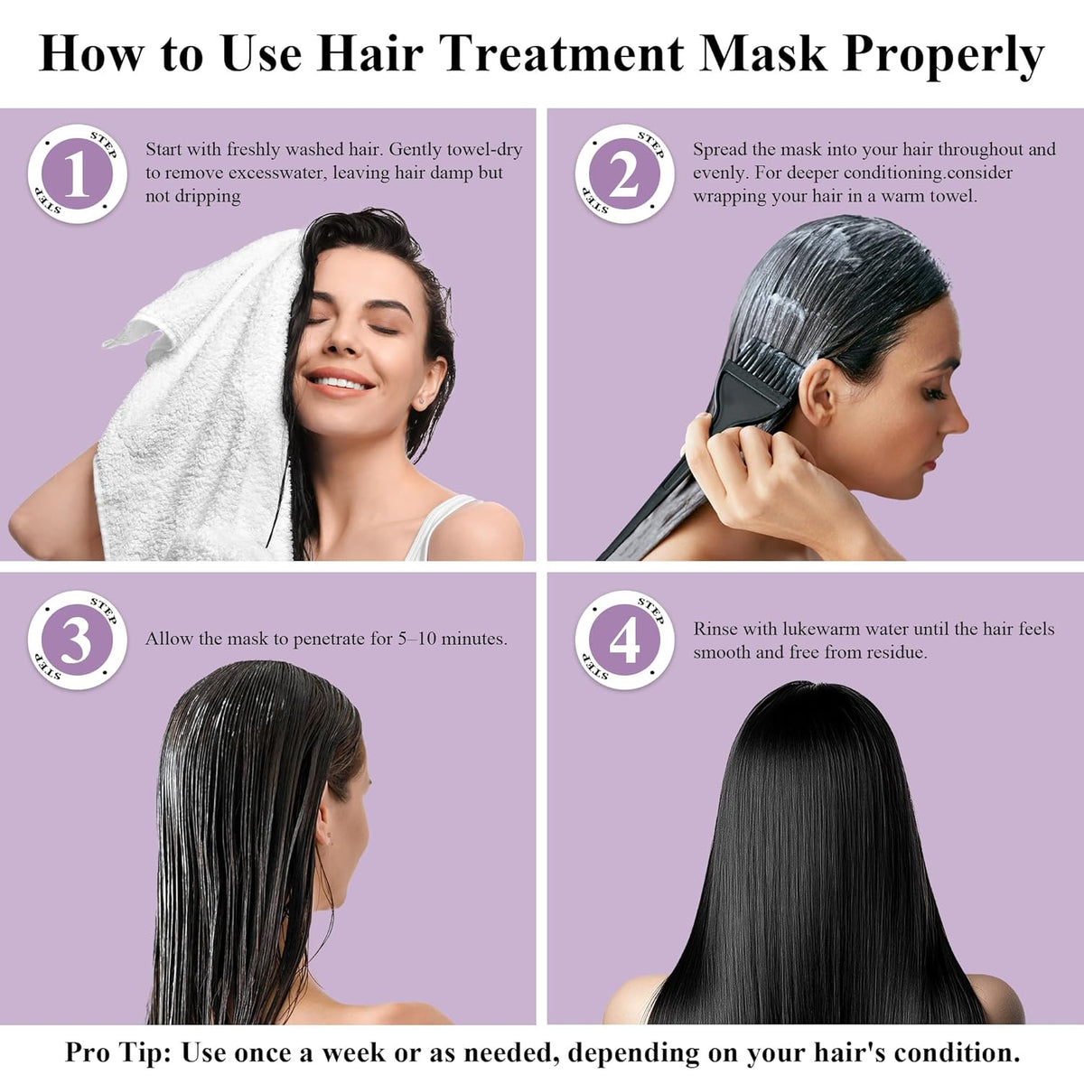 ALFHEIM Lavender Purple Hair Mask | Neutralizes Brass & Yellow Tones | Deep Moisturizing &