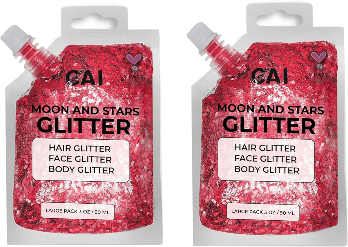Face, Body & Hair Glitter Gel – Halloween Glitter for Kids and Women – 3 Oz Cosmetic-Grade Gel