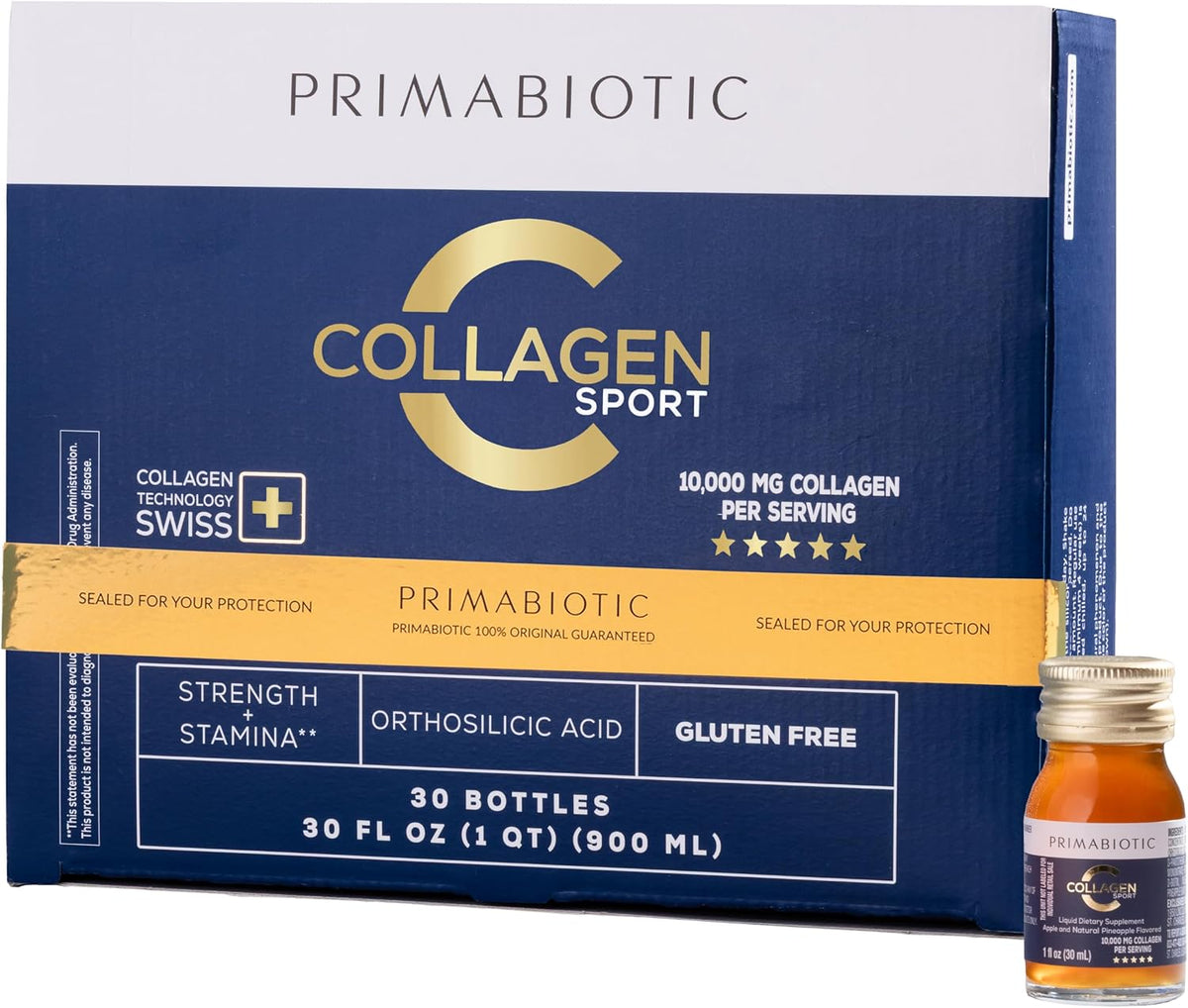 Liquid Collagen Sport- High Collagen Content [10,000 Mg] Per Serving - Hydrolyzed Collagen Drink