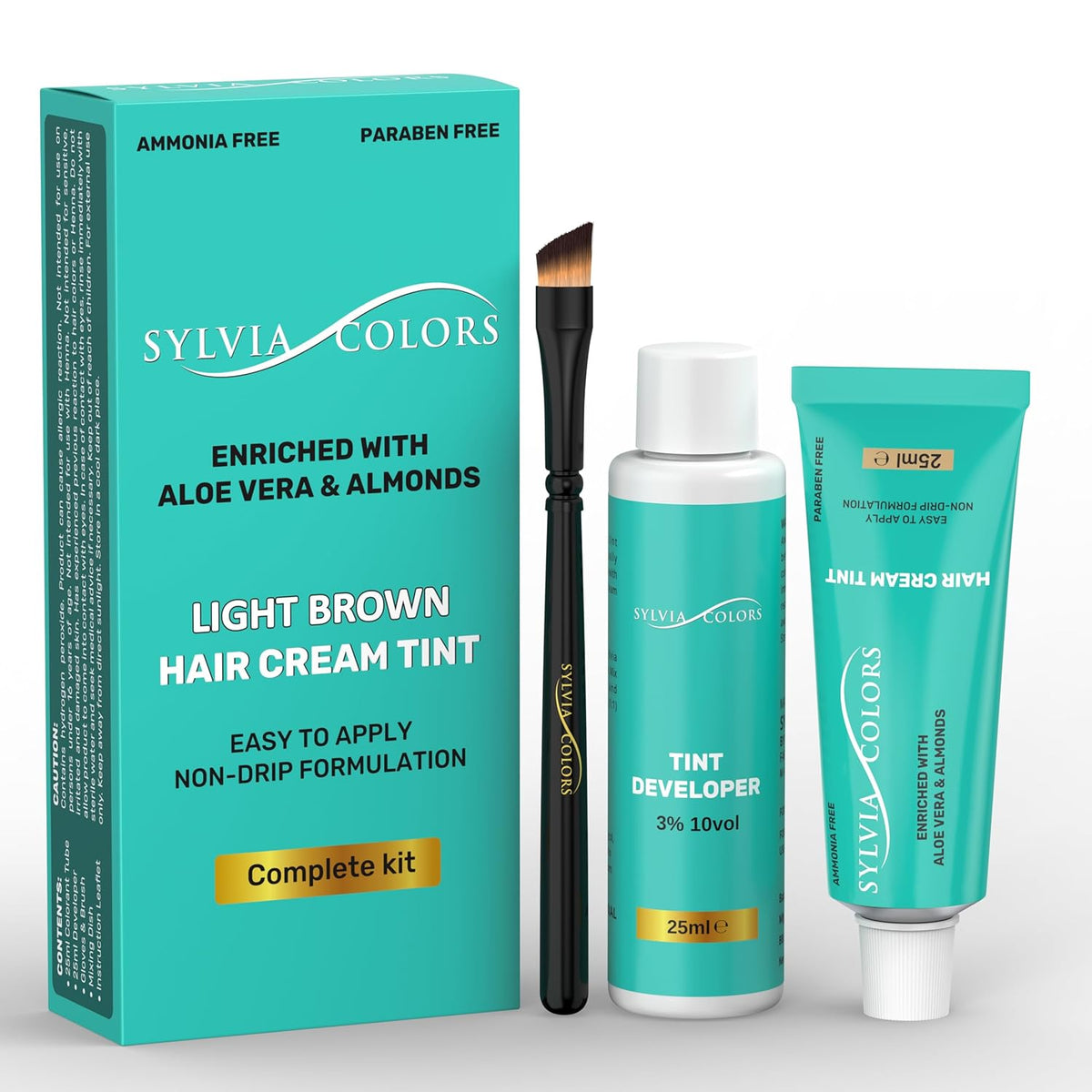 Professional Tint Kit Semi-Permanent 40 Applications Lasts 4-6 Weeks Spot Coloring Set WaterprooF