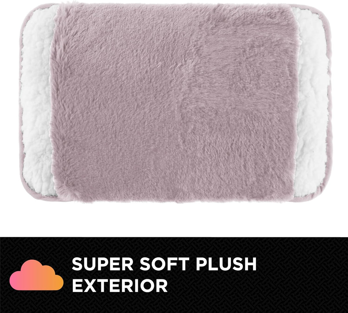 Brookstone Faux Fur Hand Warmer | Soothe Cold Hand Muff with Microwavable Gel Pack for Long Lasting