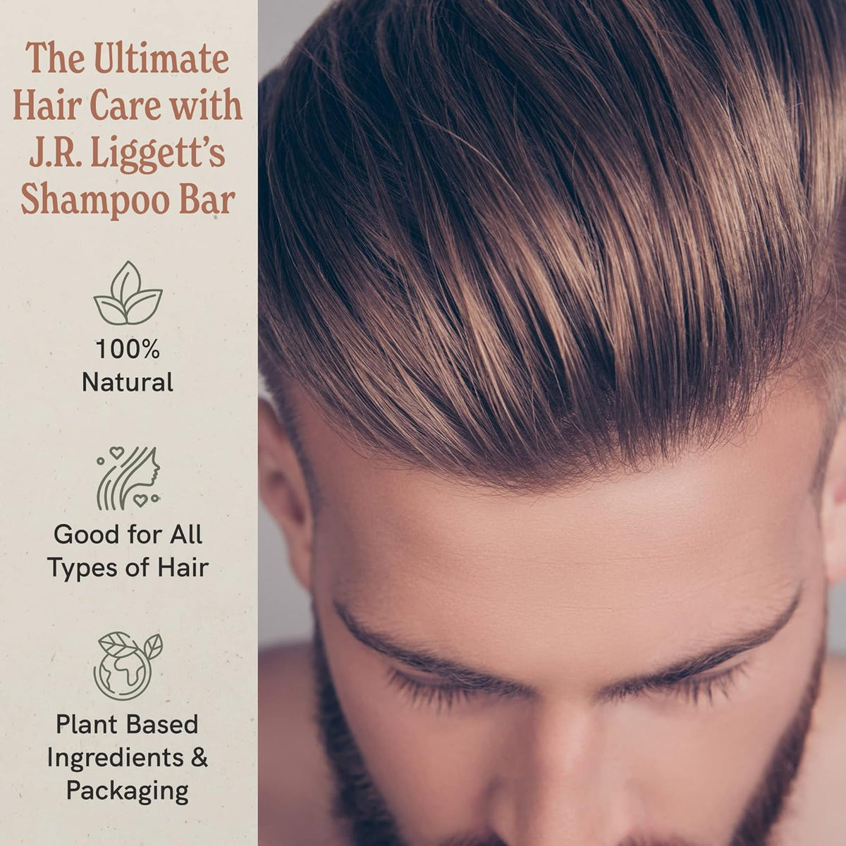 J·R·LIGGETT'S Shampoo Bar - Tea Tree, Jojoba & Peppermint, Coconut & Argan Oils - All Natural Solid