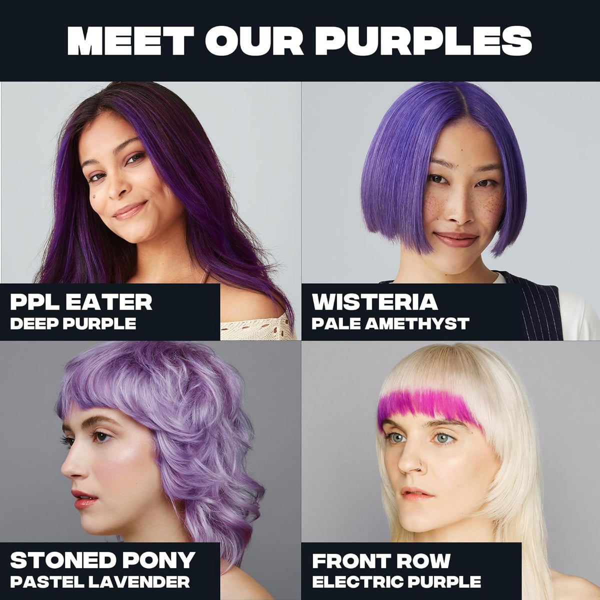 Good Dye Young Semi-Permanent Hair Color, Vegan and Cruelty-Free Purple Hair Dye, Last up to 24