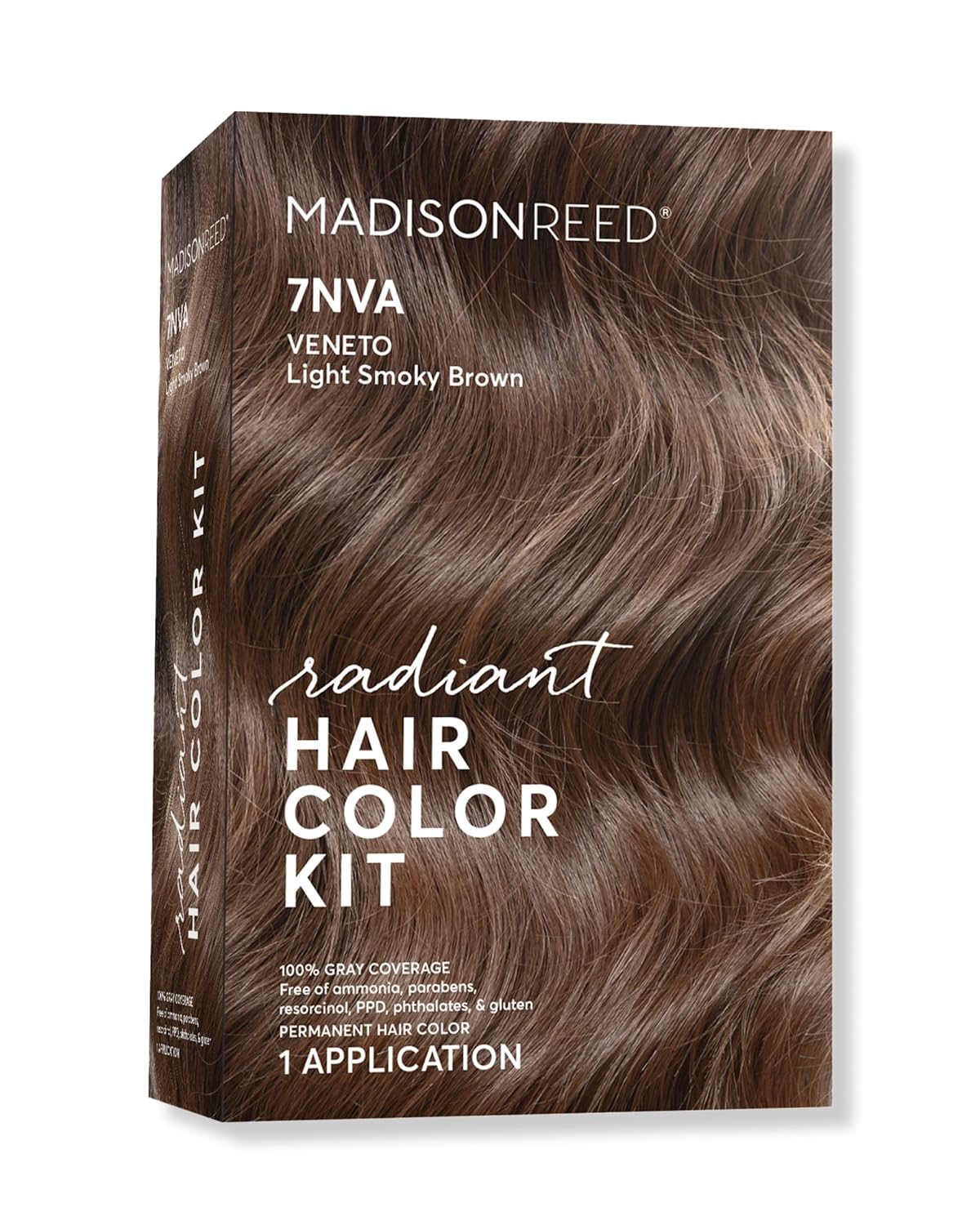 Madison Reed Radiant Hair Color Kit | 7NVA Light Smoky Brown (Veneto Brown) for 100% Gray Hair