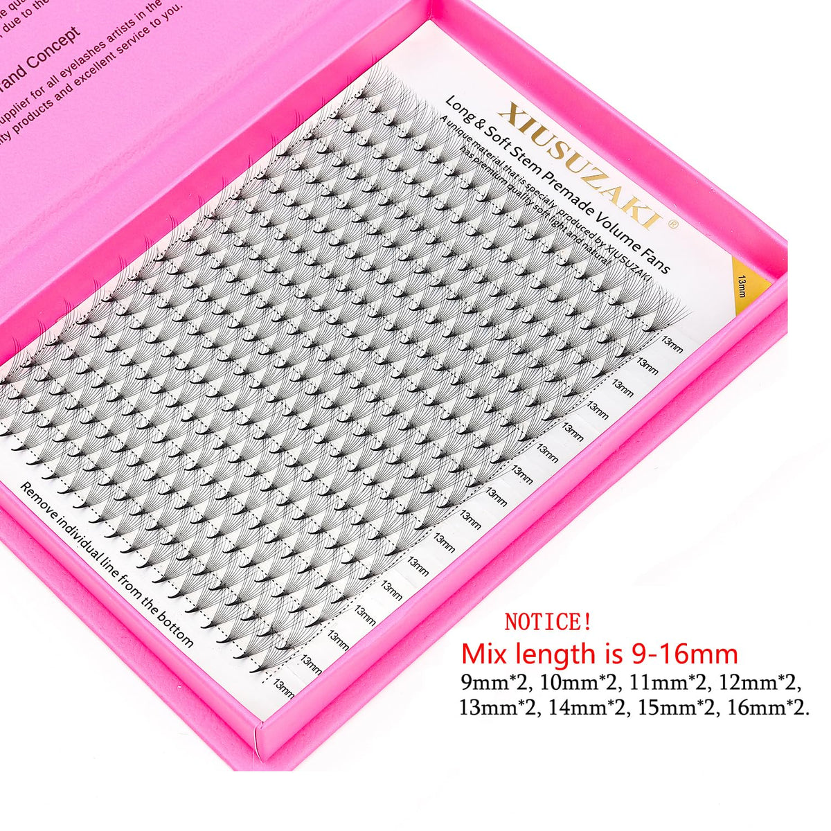 Premade Fans Eyelash Extensions 10D Volume Lash Extensions 0.07 Thickness Eyelash Extension D Curl