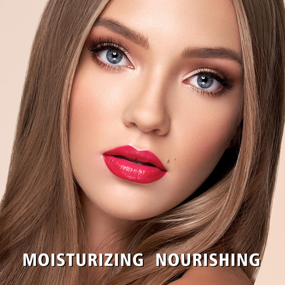 MAKI YIKA Moisture Red Lipstick for Women Hydrate Tinted Lip Balm for Dry Cracked Lips Weightless