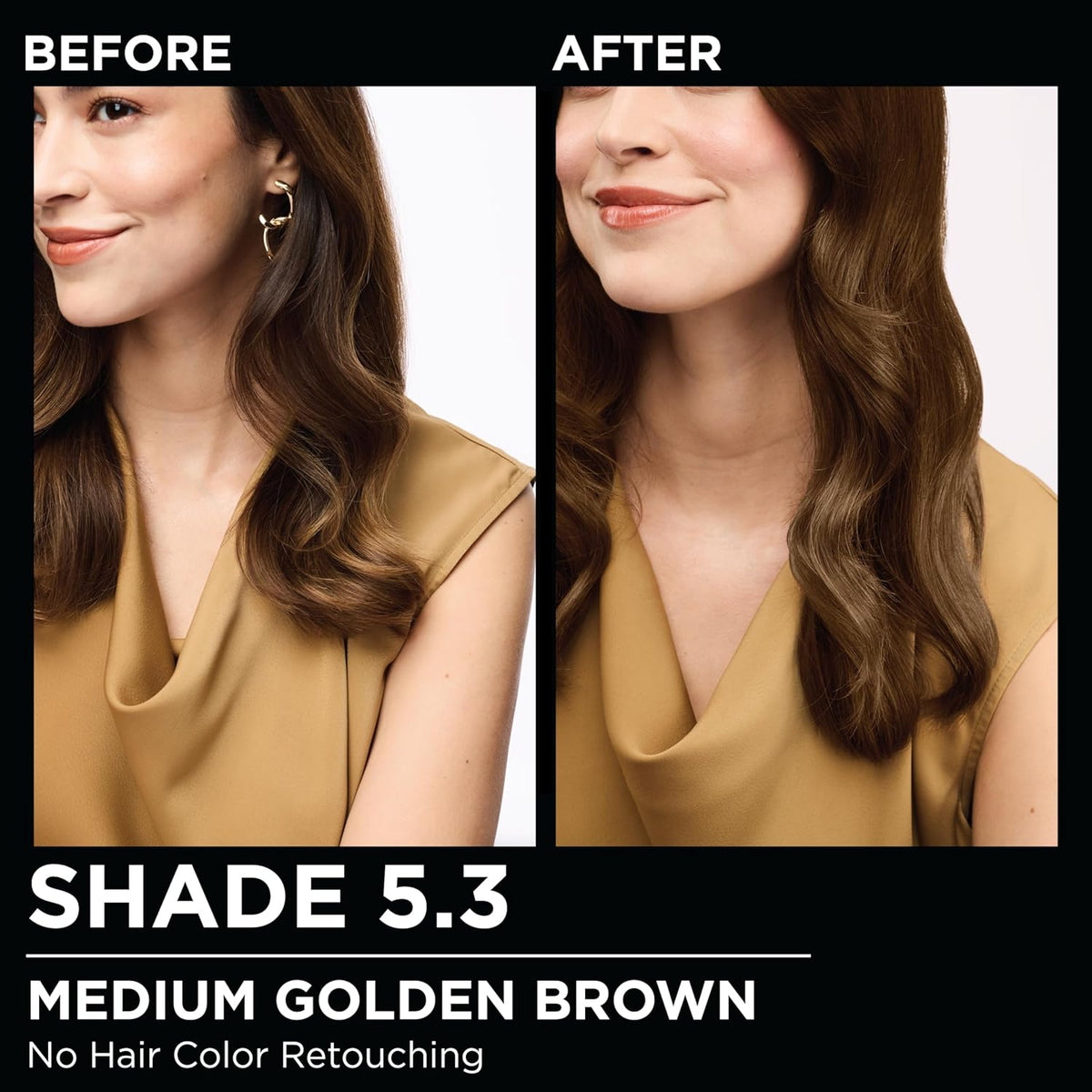 Garnier Hair Color Olia Ammonia-Free Brilliant Color Oil-Rich Permanent Hair Dye, 5.3 Medium Golden