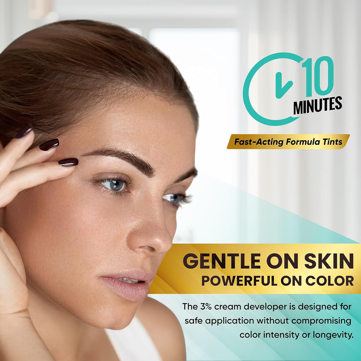 Professional Tint Kit Semi-Permanent 40 Applications Lasts 4-6 Weeks Spot Coloring Set WaterprooF