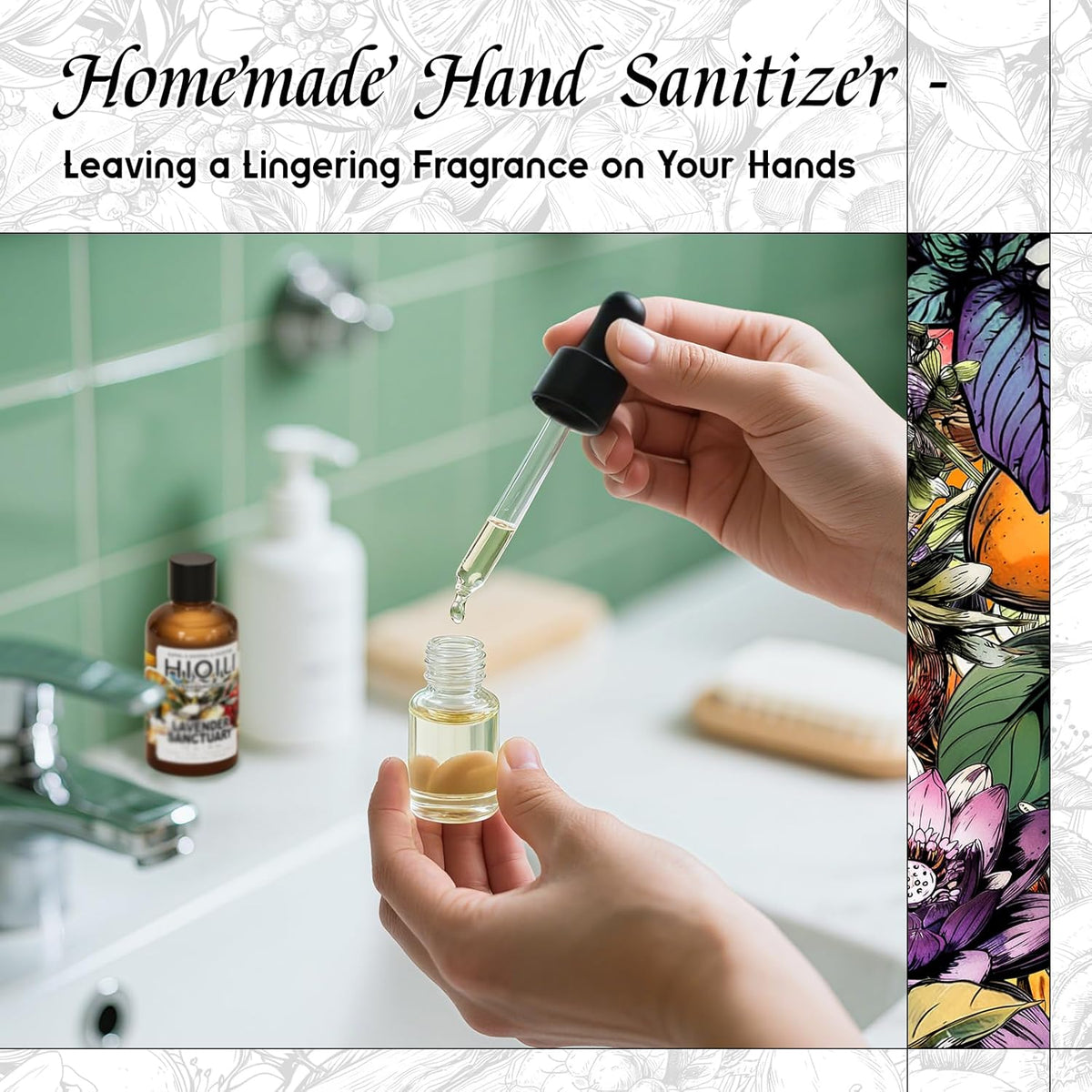 HIQILI Lavender Sanctuary Fragrance Oil for Diffuser, Candle & Soap & Perfume Making, for Hotel and