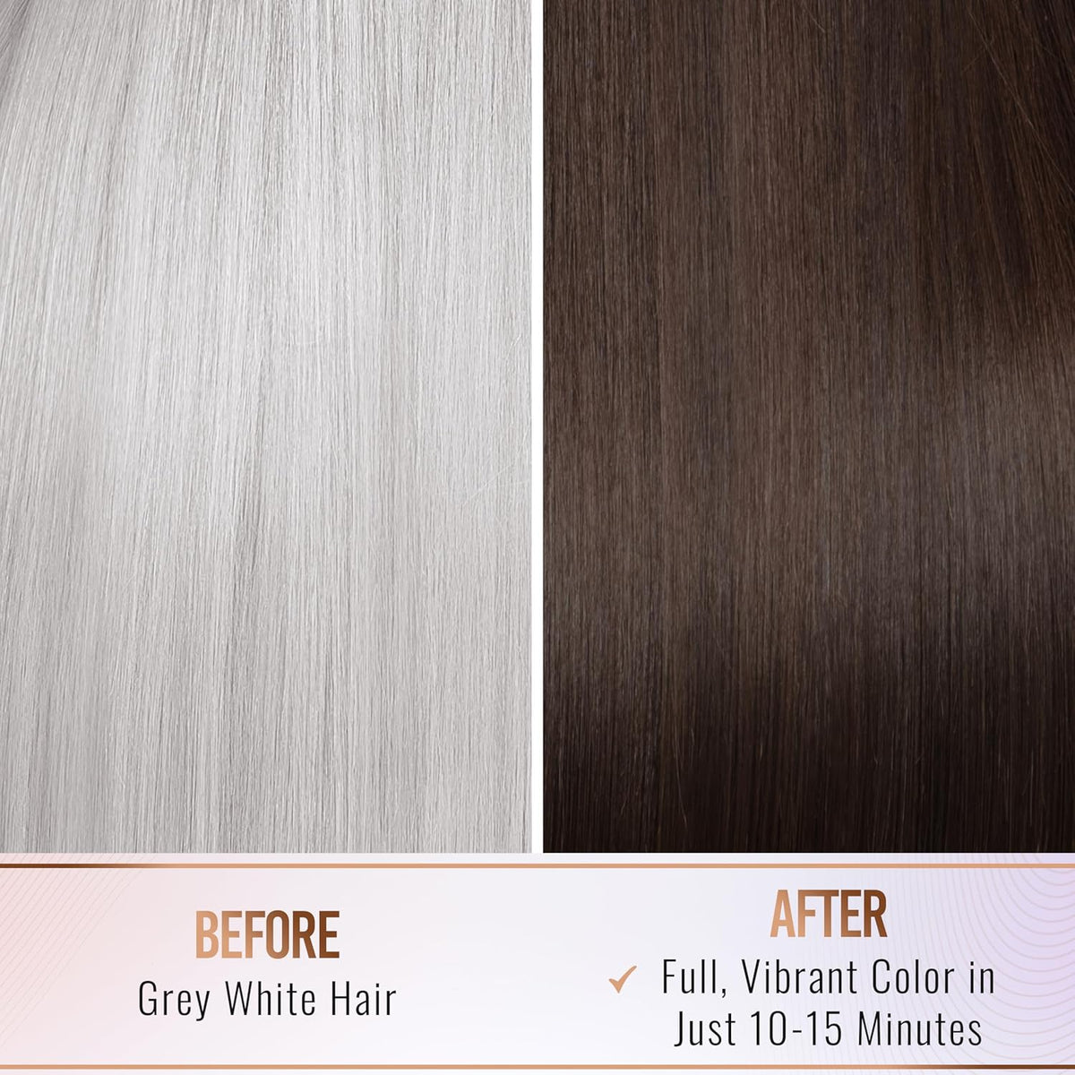 Herbishh Natural Hair Color Shampoo for Gray Hair - Argan Hair Mask, Travel Size, Long-Lasting
