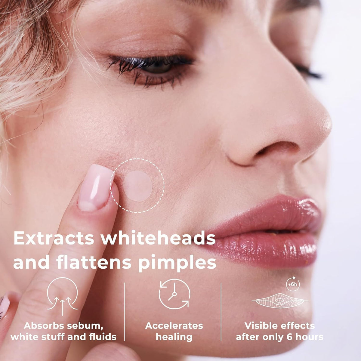 OMMA Korean Pimple Patches for Face with Hydrocolloid Patch, Invisible Blemish Pimple Stickers Acne